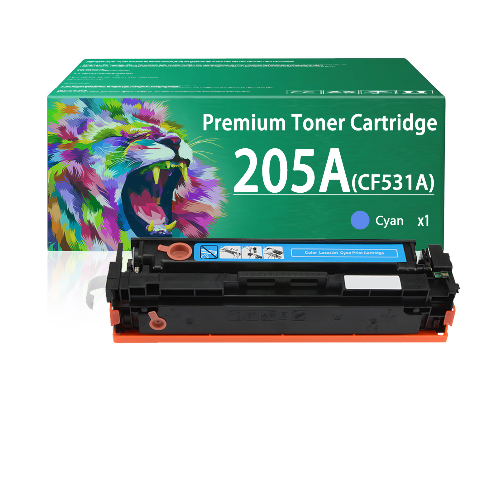For HP 205A CF530A CF531A CF533A CF532A Toner Cartridge Work for HP Color LaserJet Pro M154a M154nw MFP M180 M180n M180nw M181fw Printers