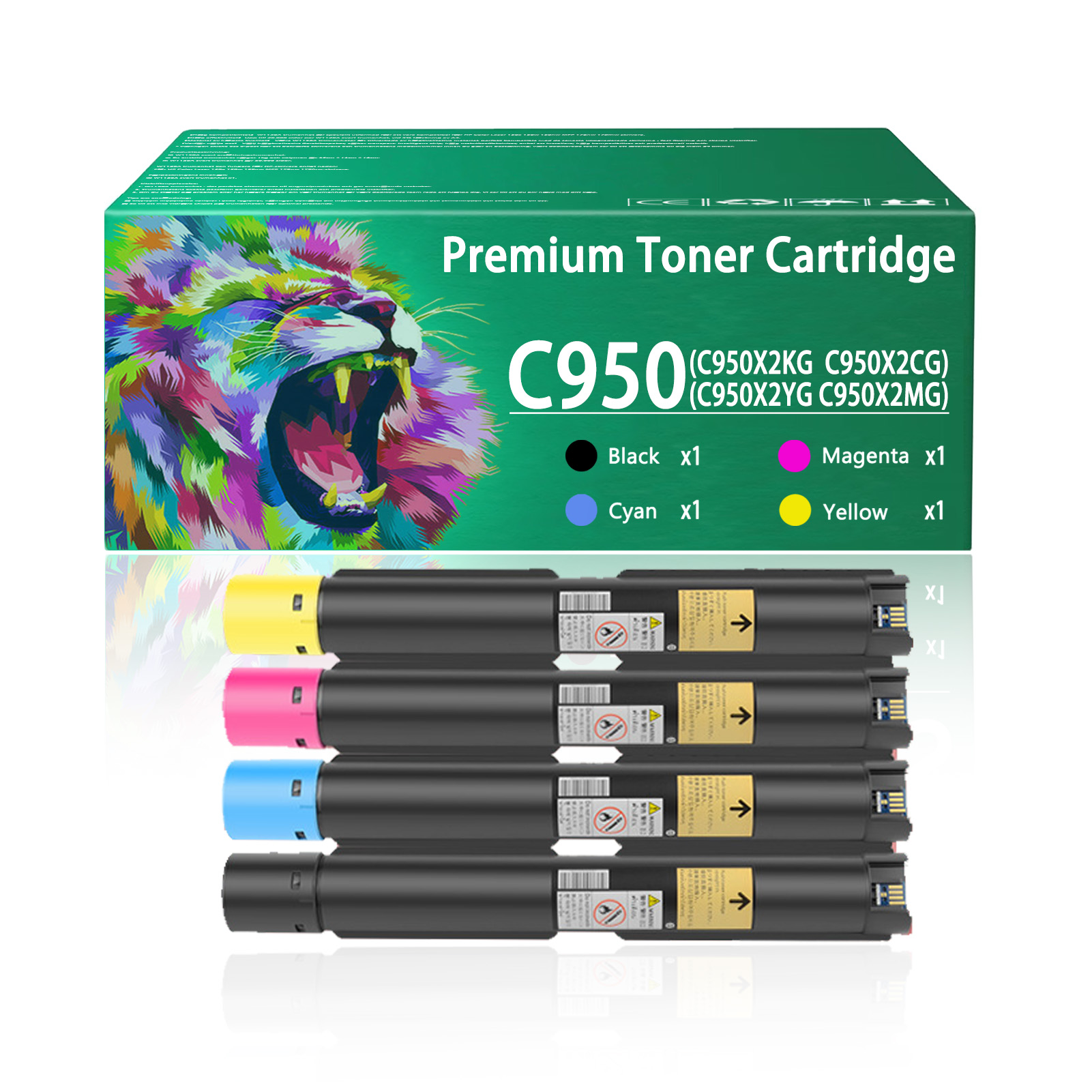 For Lexmark C950 C950X2KG C950X2CG C950X2MG C950X2YG Toner Cartridge Work For Lexmark C950 X746de X748de X748dte Printers