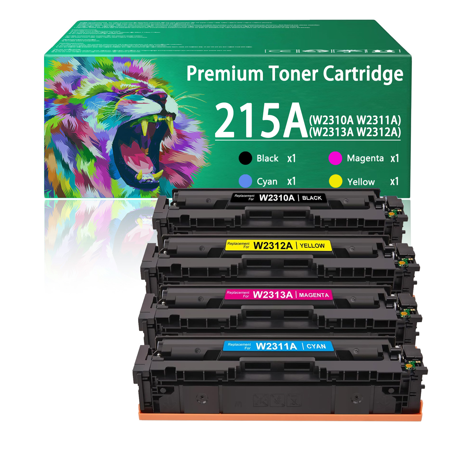 For HP 215A W2310A W2311A W2313A W2312A Toner Cartridge Work for HP LaserJet Pro M155a M155nw M155dw M182nw