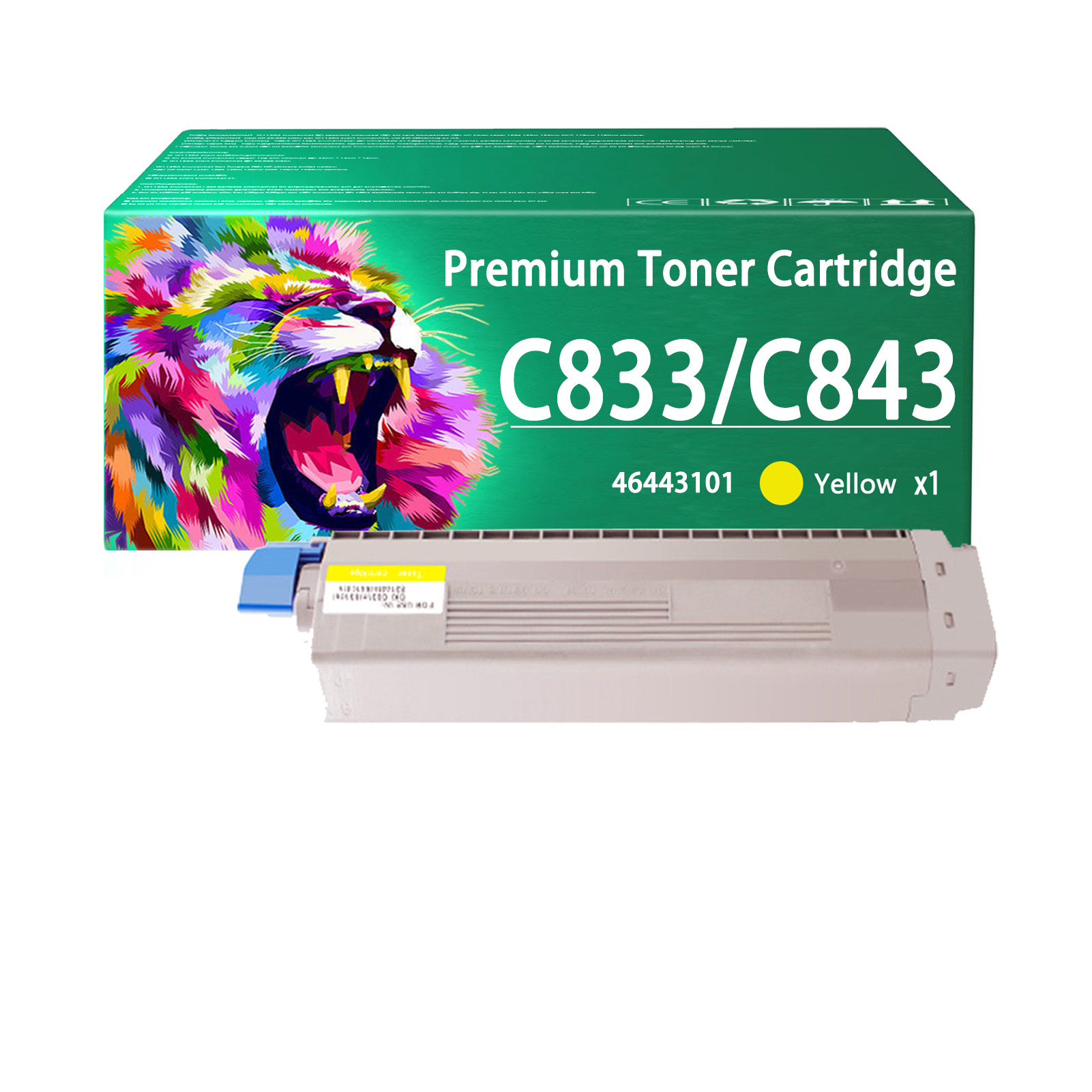 For OKI C833 C843 43866104 43866103 43866102 43866101 Toner Cartridge Work For OKI C823dn C823n C833dn C833n C843dn Printers