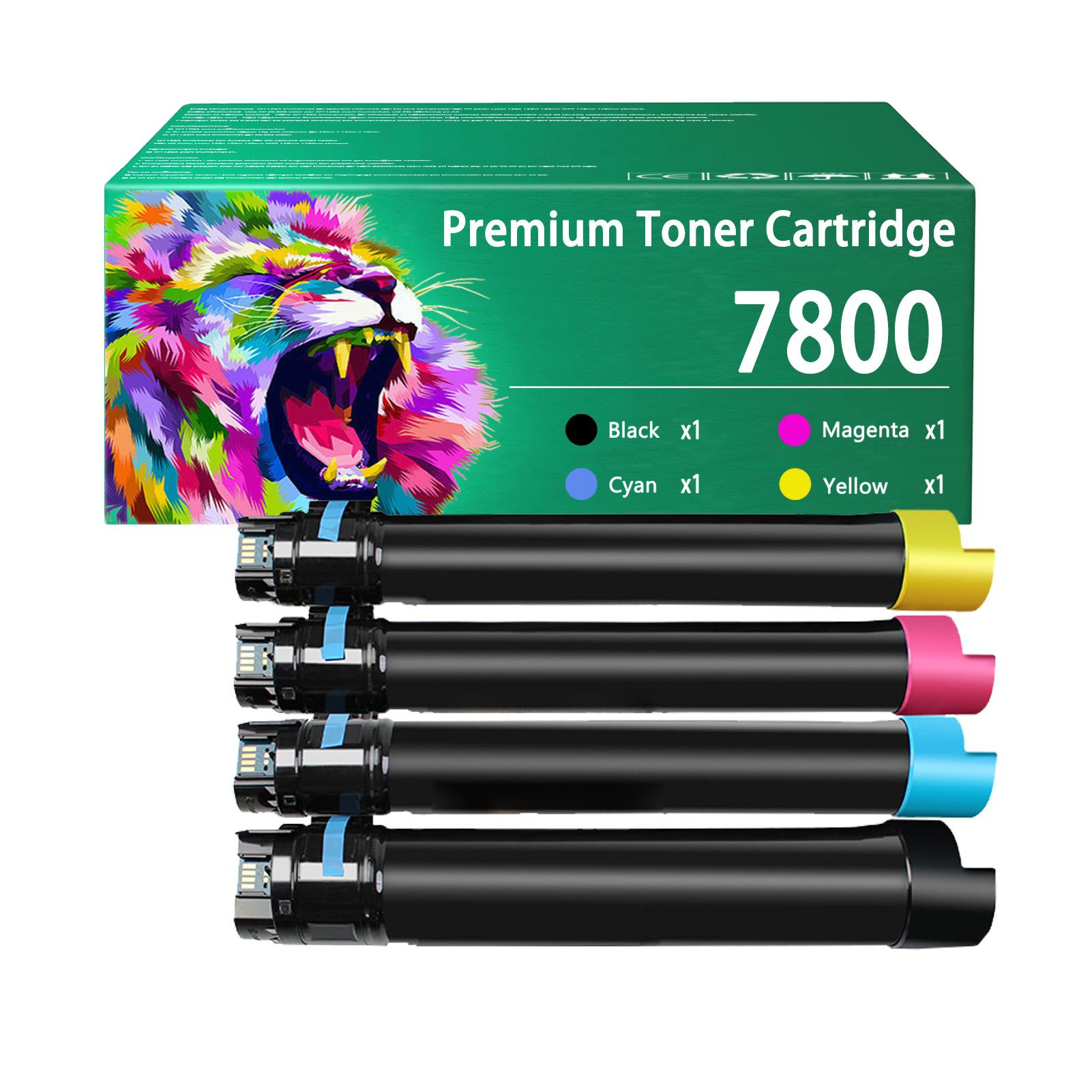 For Xerox 7800 106R01569 106R01566 106R01567 106R01568 Toner Cartridge Work For Xerox Phaser 7800 7800DN 7800DX 7800GX 7800DNS 7800DXS 7800GXS 7800YDN 7800YGX Printers