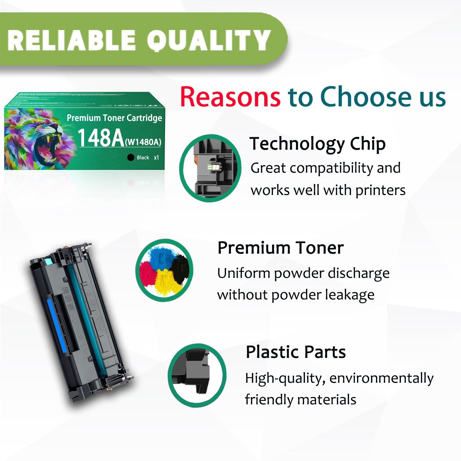 For HP 148A W1480A Toner Cartridges Work For HP LaserJet Pro 4001dw 4001dn 4001n MFP 4101fdw 4101fdn Printers