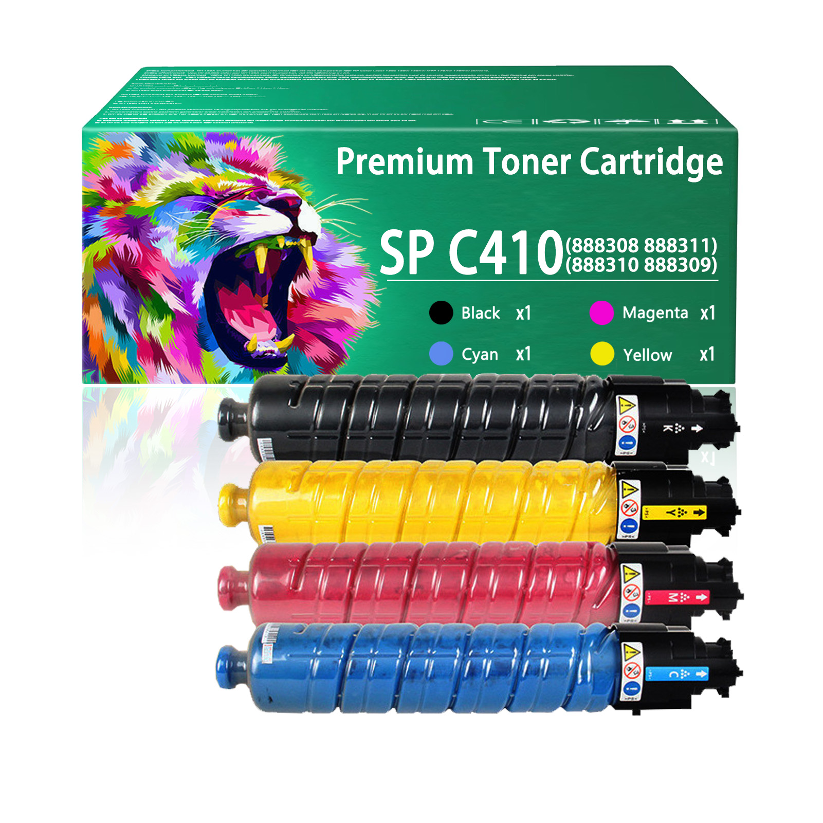 For Ricoh SP C410 888308 888311 888310 888309 Toner Cartridge Work For Ricoh CL4000dn SP C410dn C411dn C420dn Printers