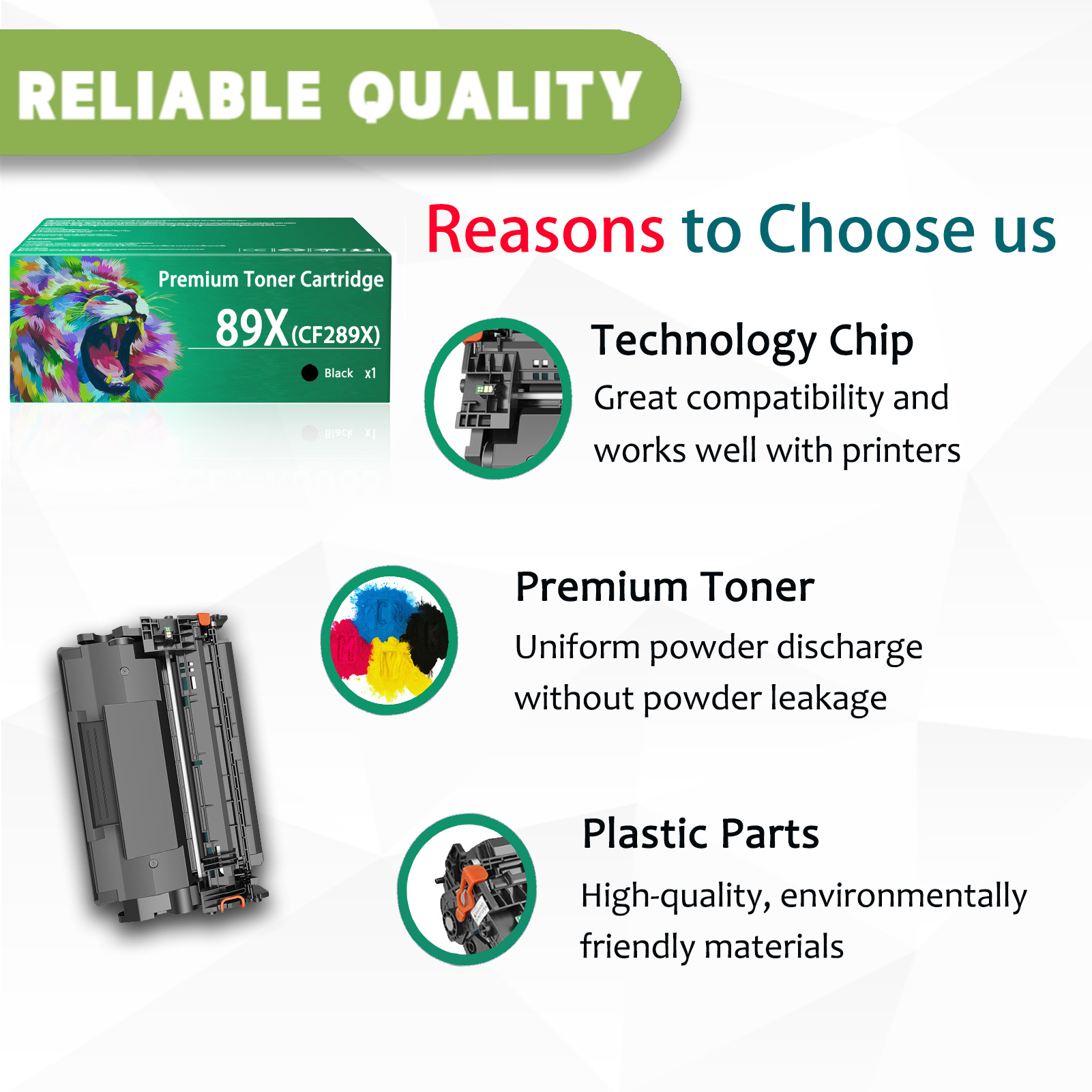 For HP 89X CF289X Toner Cartridges Work For HP LaserJet Enterprise M528c M528z M507dn M507dng M507n M507x M528dn M528f Printers