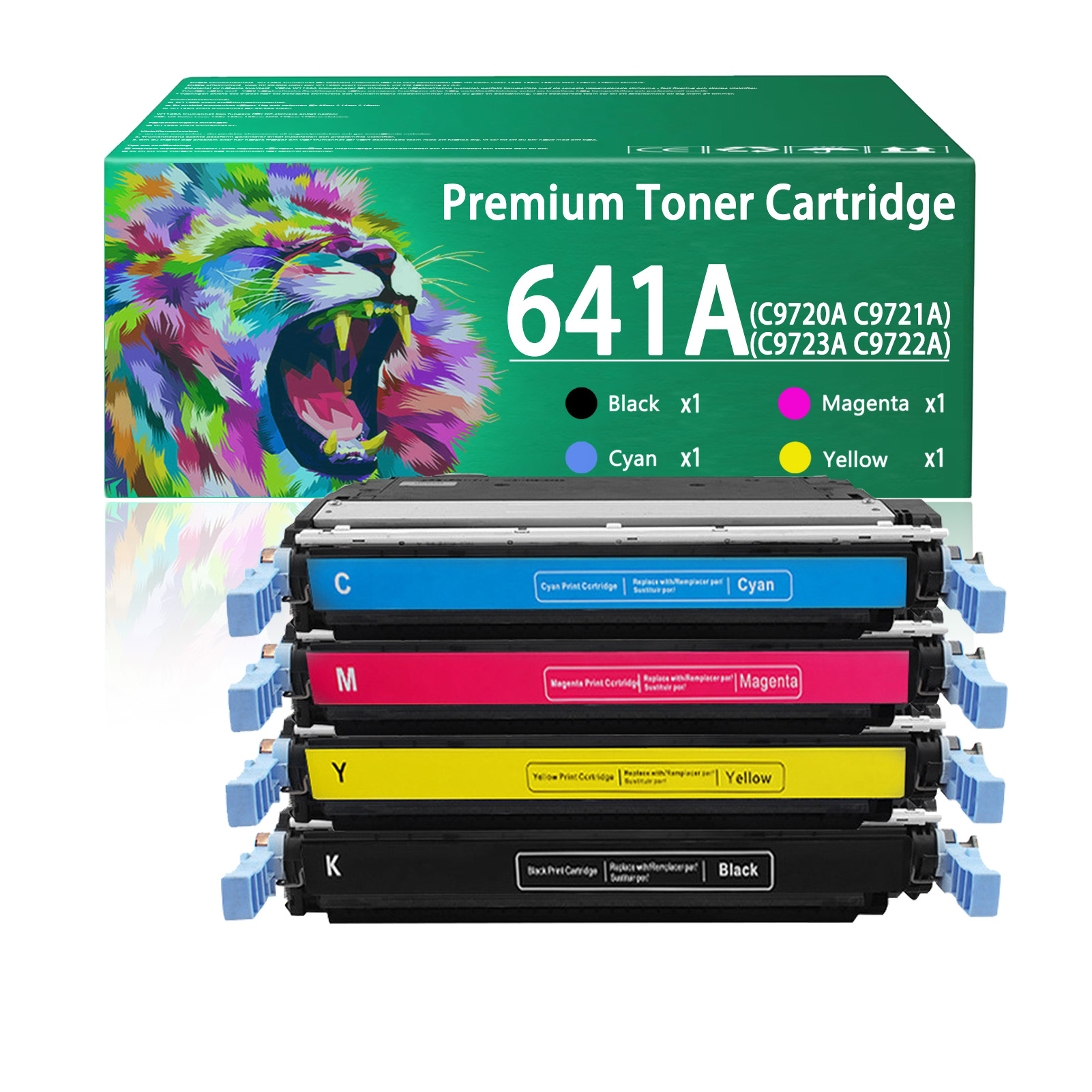 For HP 641A C9720A C9721A C9723A C9722A Toner Cartridge Work for HP Color Laserjet 4610 4650 4600 4600n 4600dn 4600dtn 4600hdn 4650n 4650dn 4650dtn 4650hdn 4610n Printers