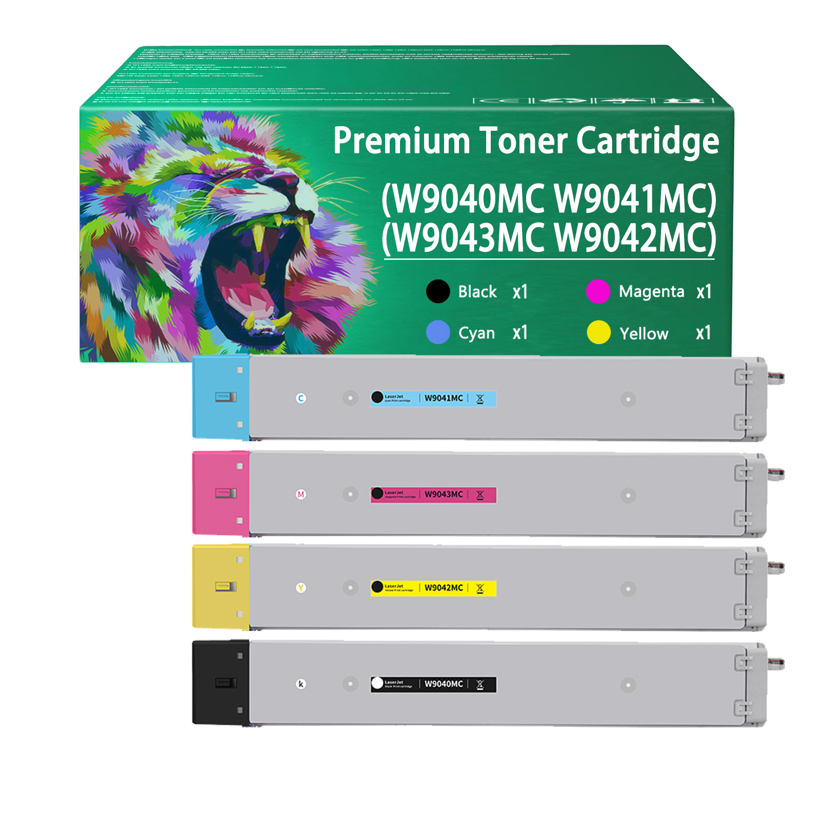 For HP W9040MC W9041MC W9043MC W9042MC Toner Cartridge Work for HP Color LaserJet Managed MFP E77822dn E77822z E77825dn E77825z E77830dn E77830z Printers