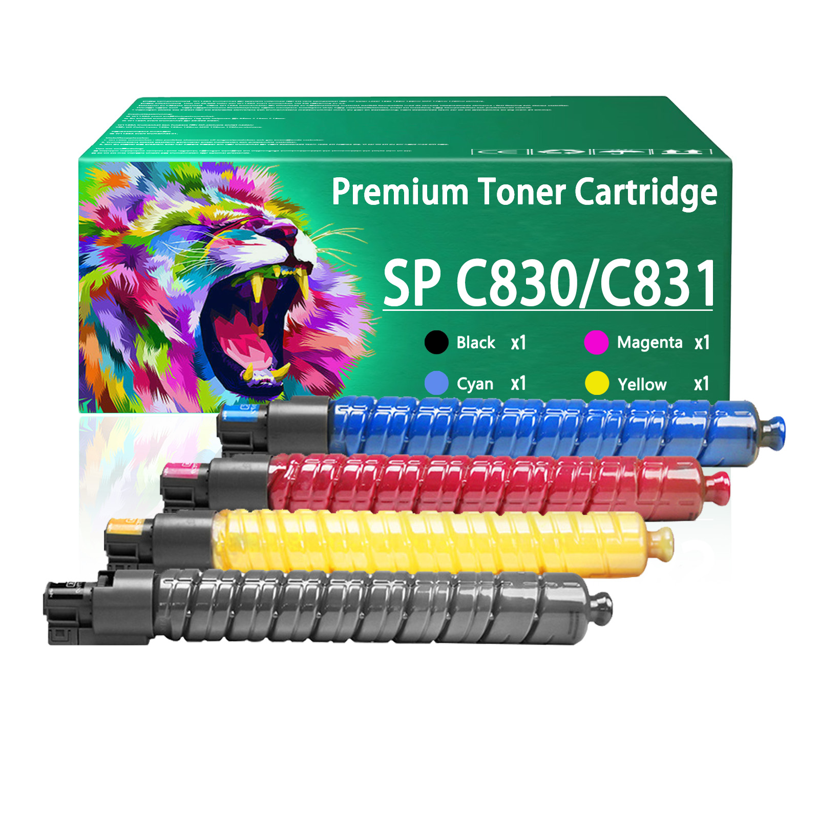 For Ricoh SP C830 821117 821120 821119 821118 Toner Cartridge Work For Ricoh SP C830 C830dn C831 C831dn Printers