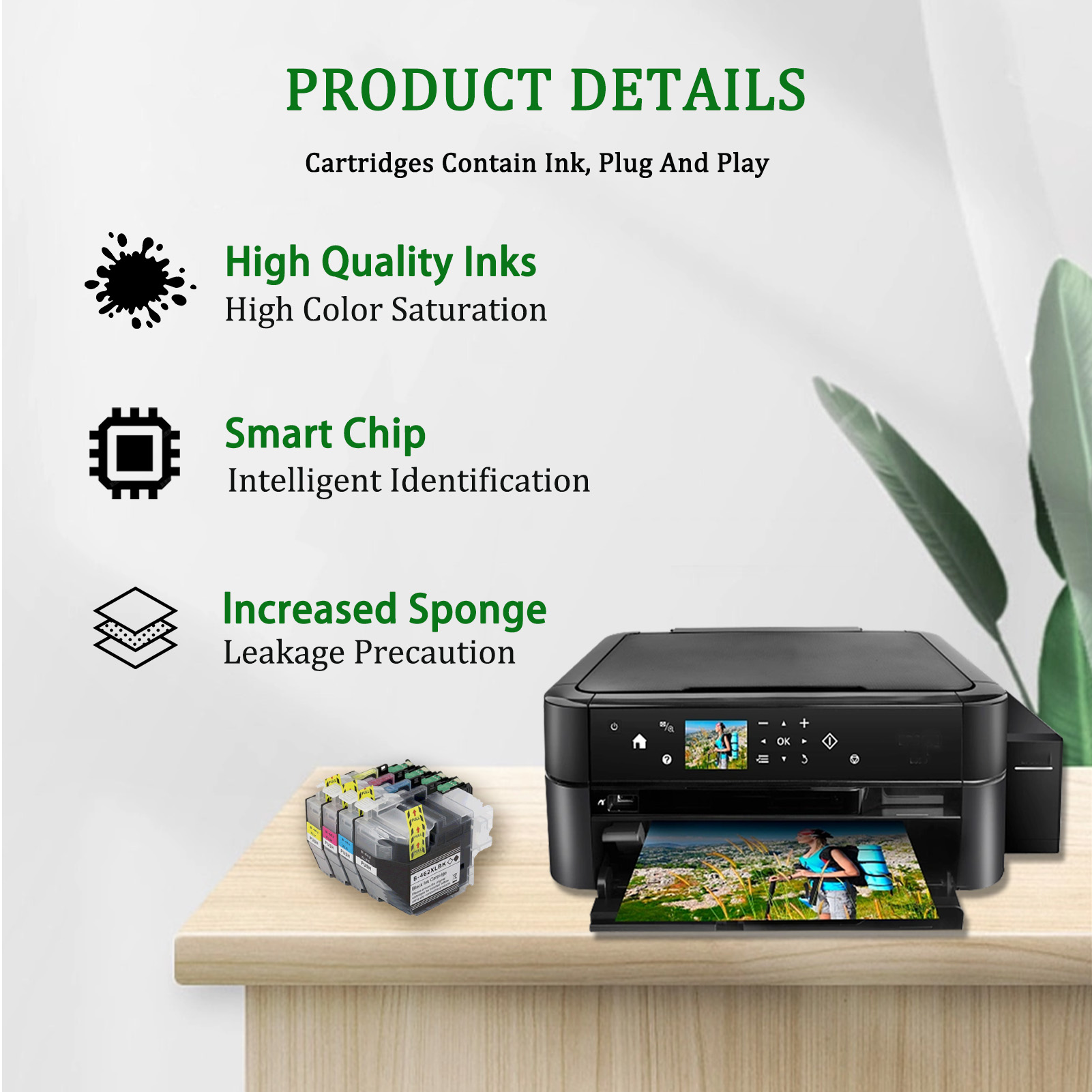 For Brother LC462XL Ink Cartridge Work For Brother MFC-J2340DW MFC-J3540DW MFC-J3940DW Printers
