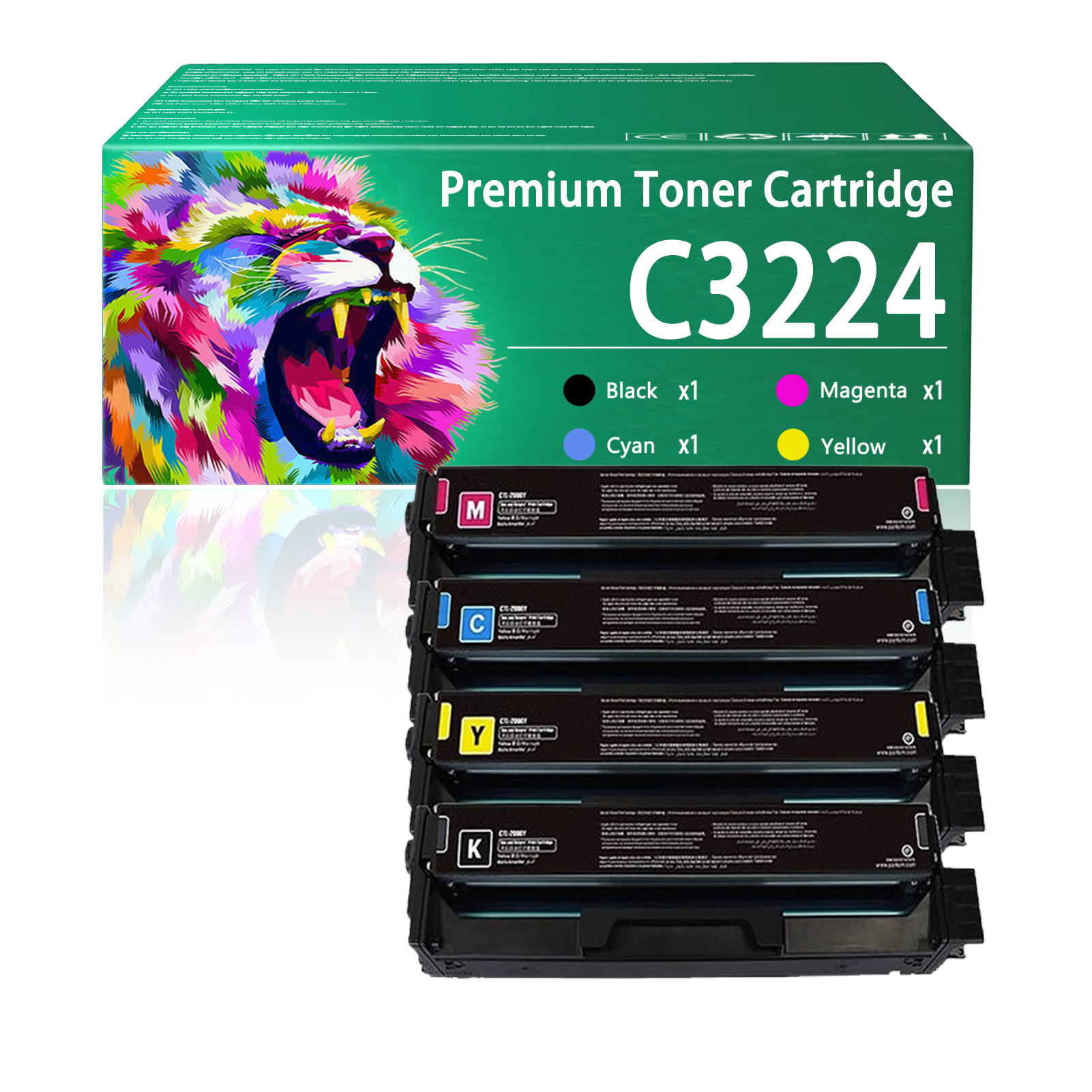 For Lexmark C3224 C320010 C320020 C320030 C320040 Toner Cartridge Work For Lexmark C3224dw MC3224dwe MC3224adwe MC3224i Printers
