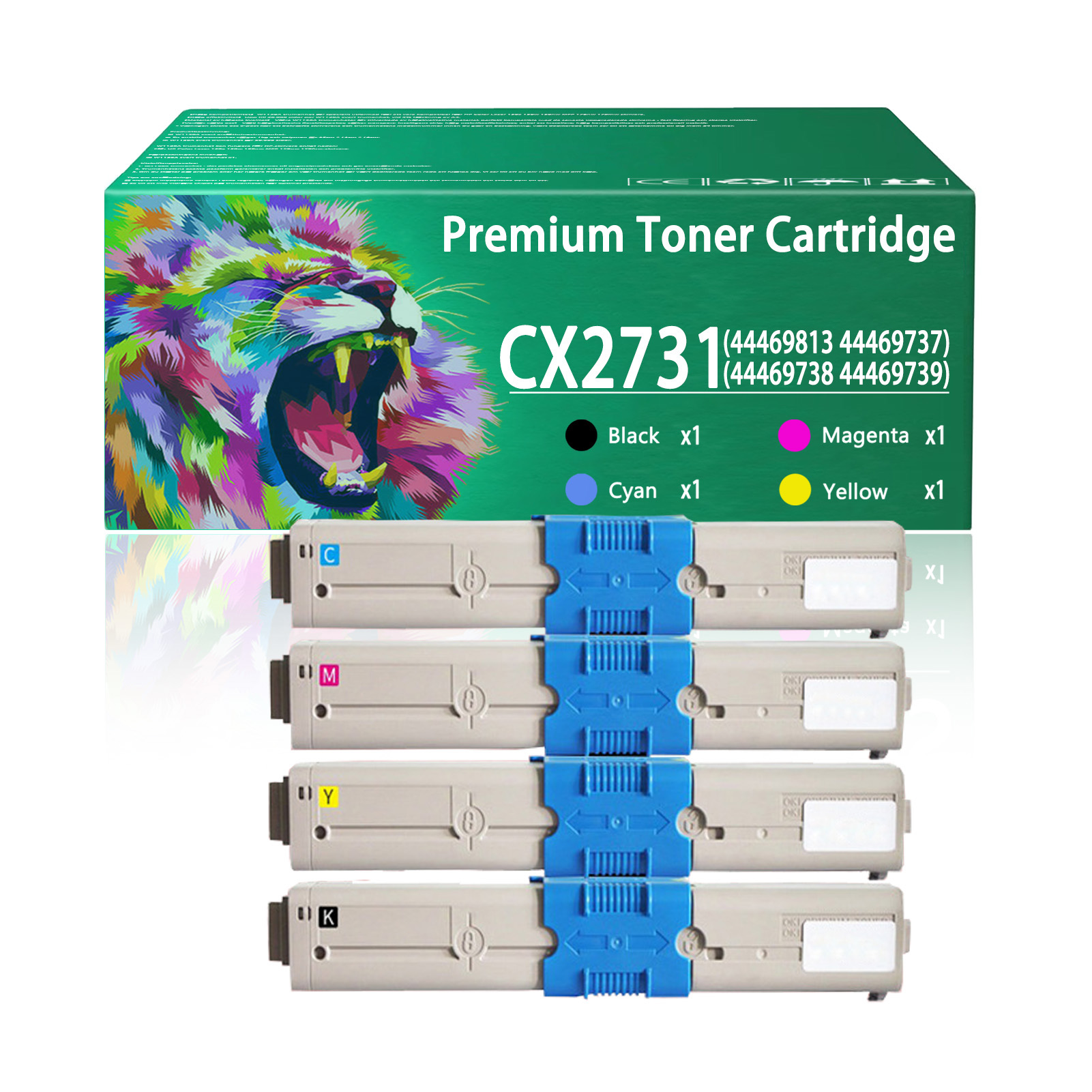 For Ricoh C532 MC573 44469813 44469739 44469738 44469737 Toner Cartridge Work For OKI Data CX2731 CX2731MFP Printers