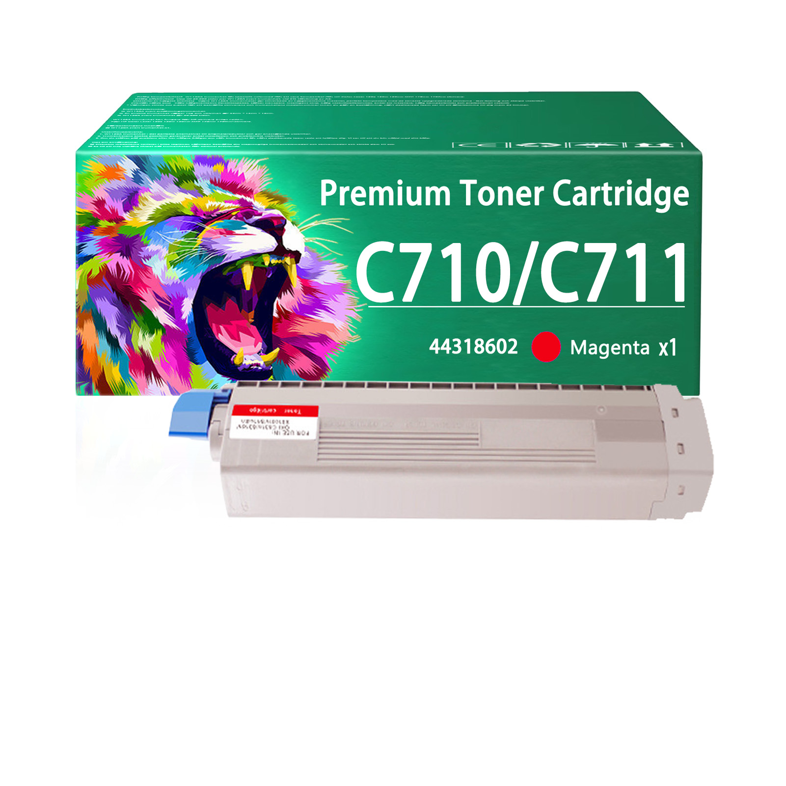 For HP C710N Toner Cartridges Work for OKI C710N C710DN C711N C711DN C711dtn Printers