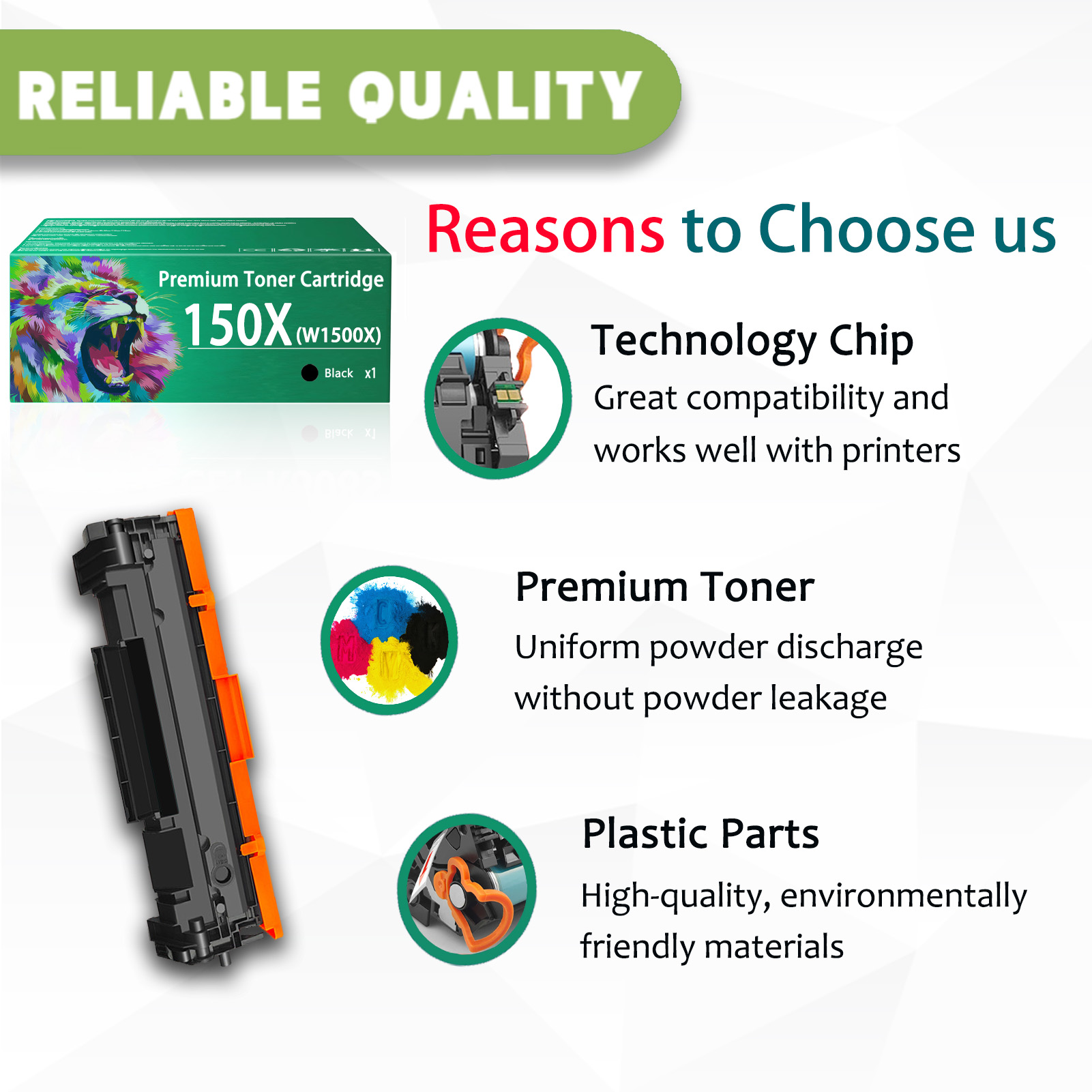 For HP 150X W1500X Toner Cartridges Work For HP LaserJet M110we M111a M111w MFP M141a M141w M141we Printers