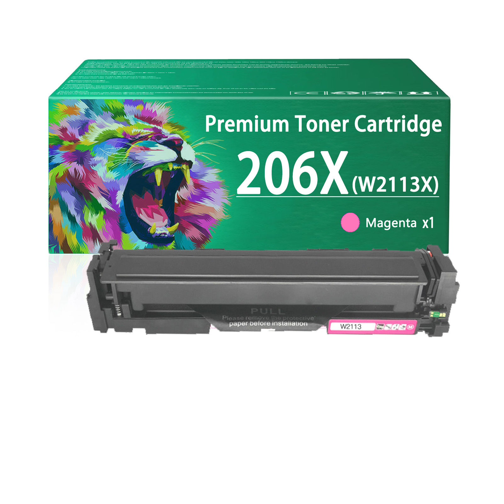 For HP 206X W2110X W2111X W2113X W2112X Toner Cartridge Work for HP LaserJet Pro M255dw M255nw M282nw M283cdw M283fdn M283fdw Printers