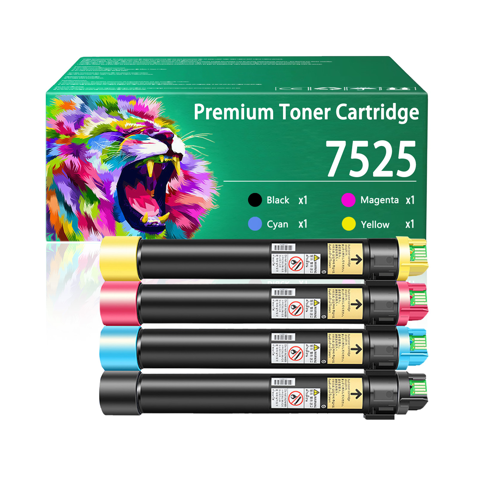 For 7525 006R01509 006R01512 006R01511 006R01510 Toner Cartridge Work ForXerox WorkCentre 7525 7530 7535 7545 7556 7970 7970i Printers