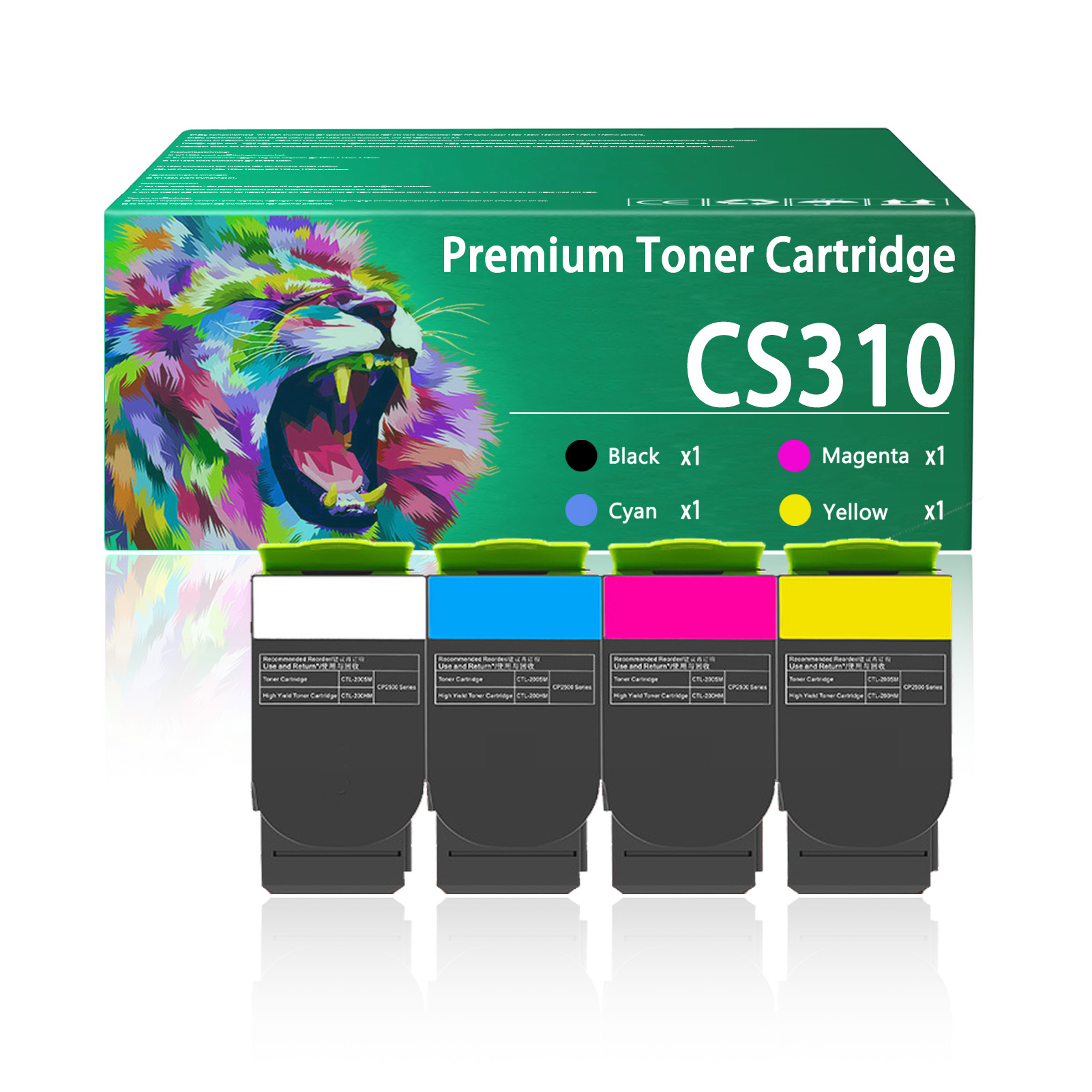For Lexmark CS310 70C1HK0 70C1HC0 70C1HM0 70C1HY0 Toner Cartridge Work For Lexmark CS310 CS410 CS510 CS310dn CS310n CS410n CS410dn CS410dtn CS510de CS510dte Printers