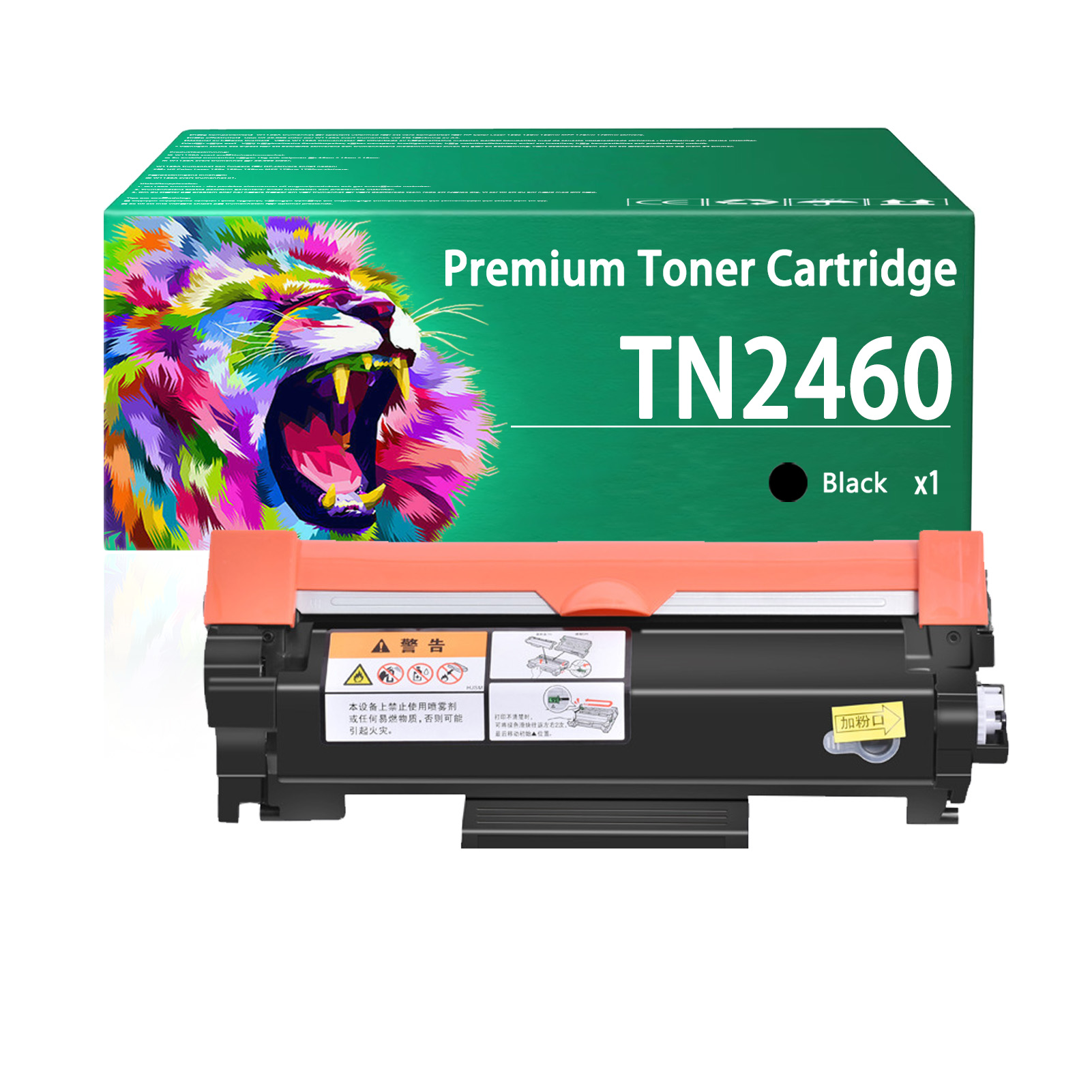For TN2460 Toner Cartridges Work For Brother HL-L2375DW HL-L2395DW HL-L2385DW MFC-L2710DW Printers