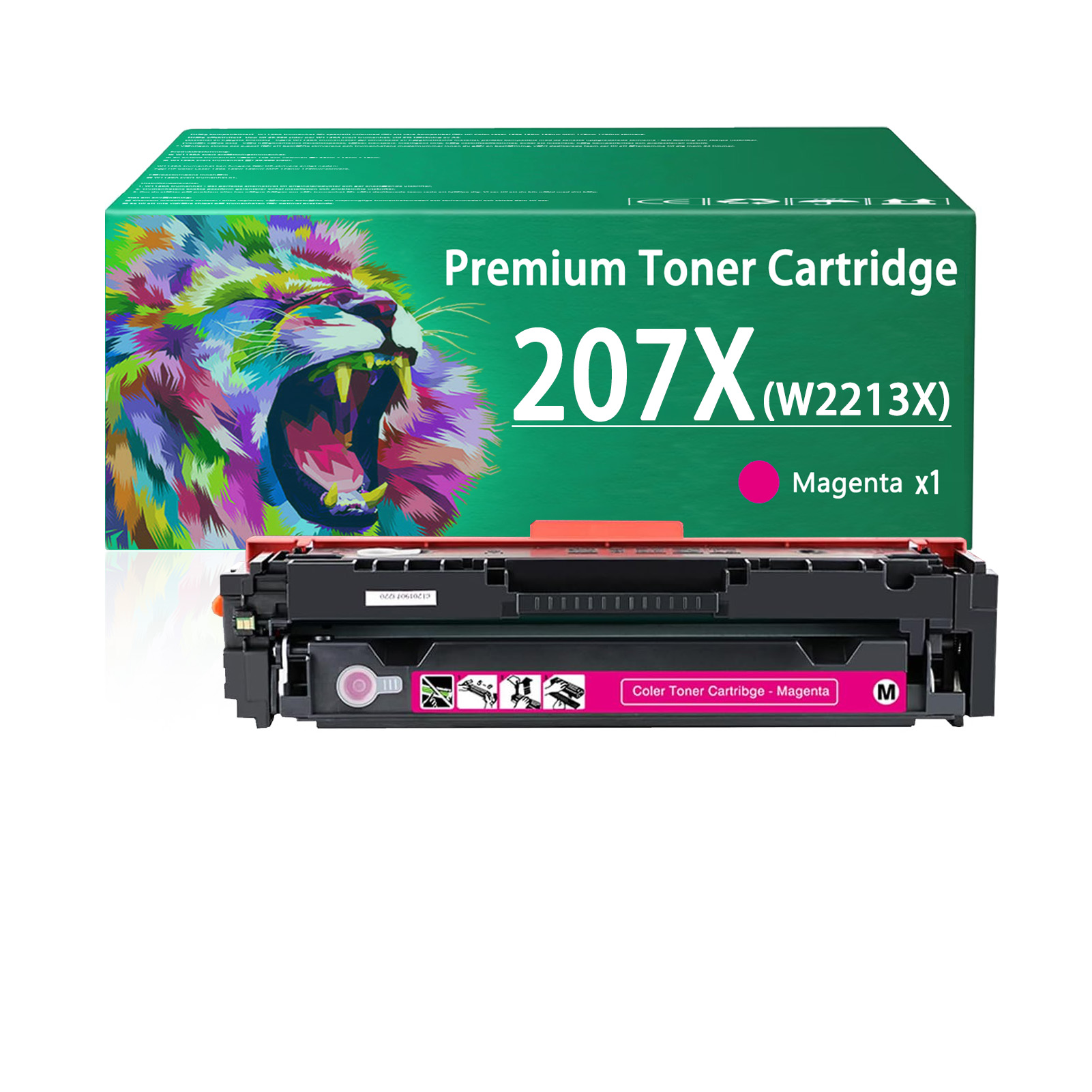 For HP 207X W2210X W2211X W2212X W2213X Toner Cartridge Work for HP Color LaserJet Pro M255dw M255nw M282nw M283fdn Printers