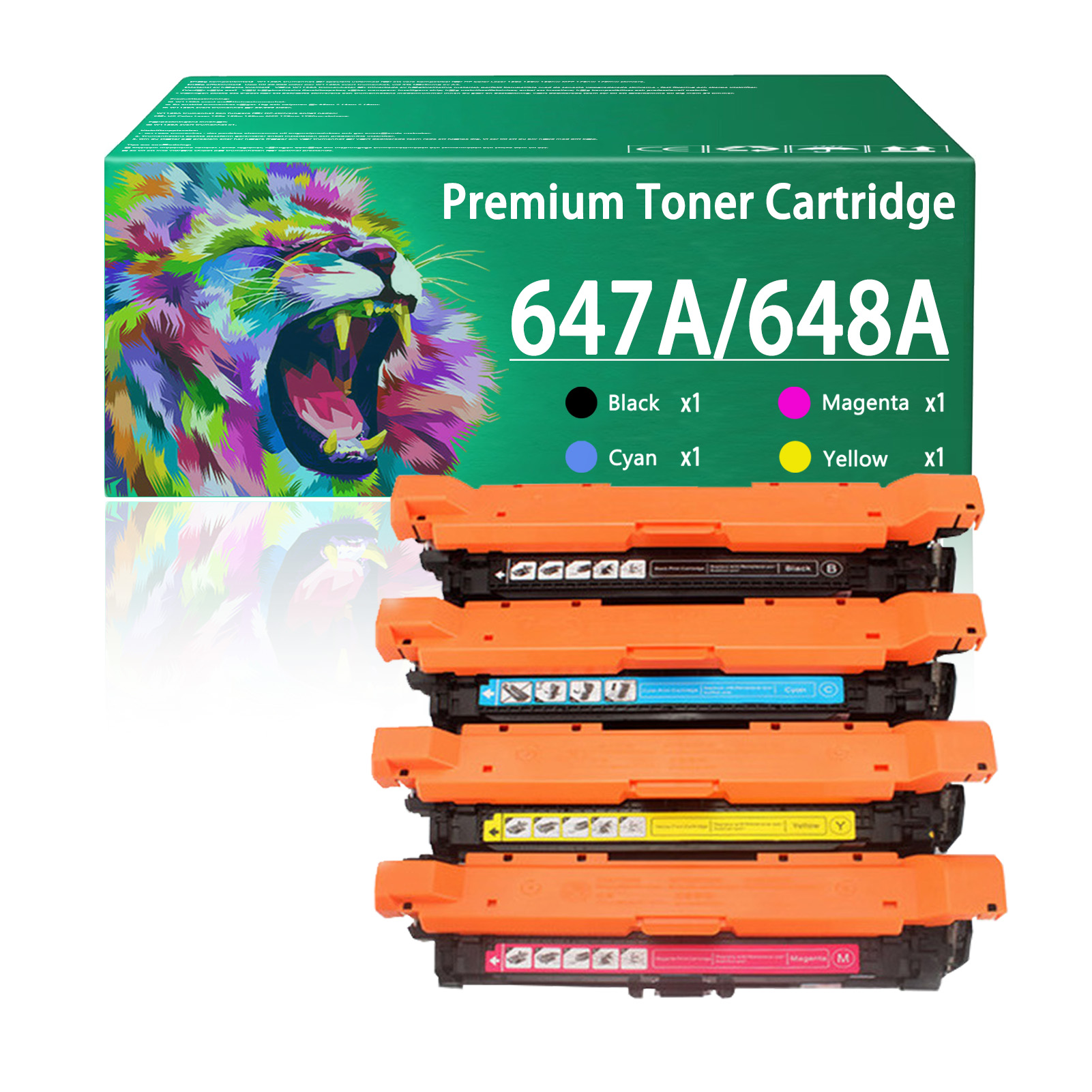 For HP 647A 648A CE260A CE261A CE263A CE262A Toner Cartridge Work for HP Color laserJet Enterprise CP4025 CP4025n CP4025dn CP4525n CP4525dn CP4525xh MFP CM4540 CM4540f CM4540fskm Printers
