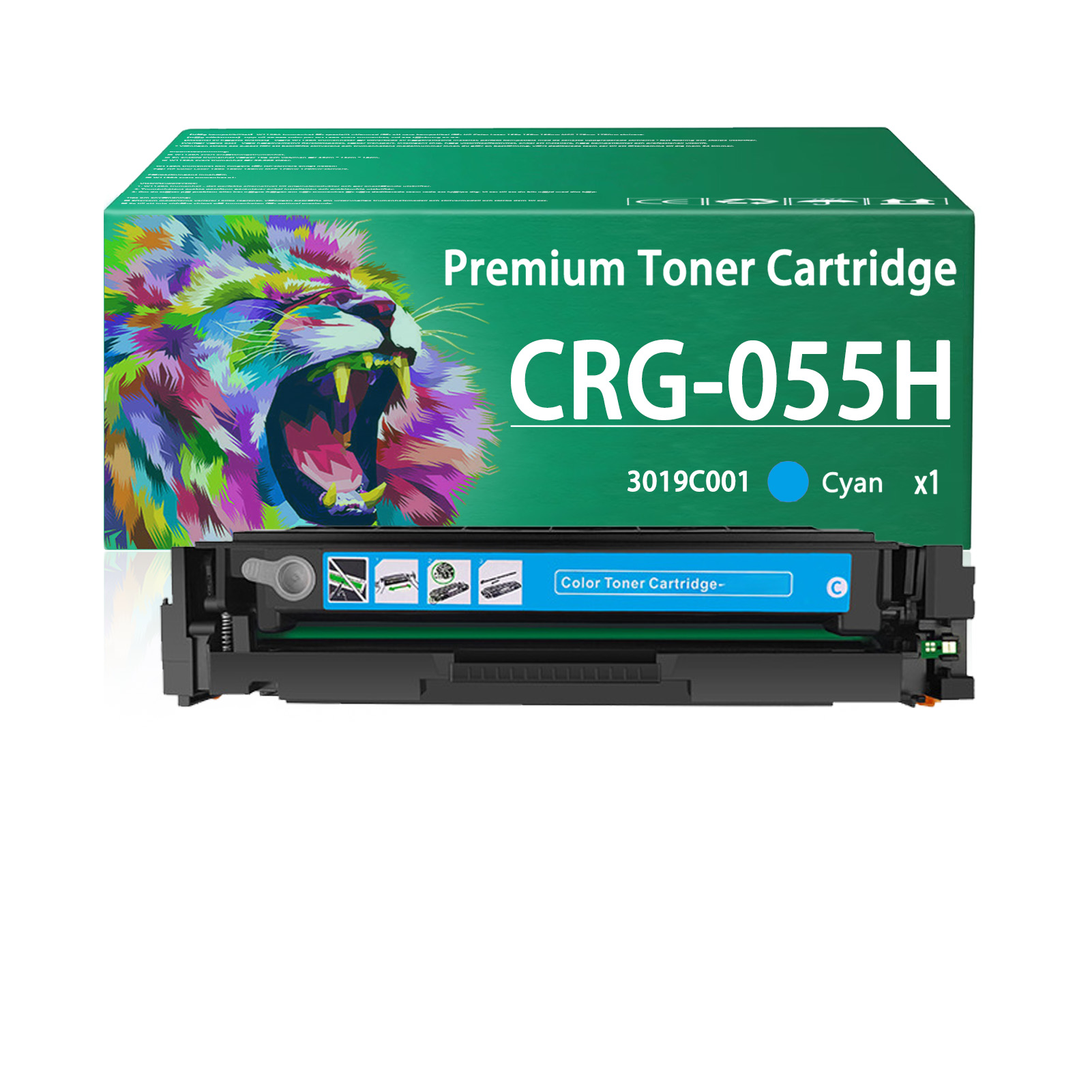 For Canon CRG055H 055H CRG-055H Toner Cartridge Work for Canon Color imageCLASS MF741cdw LBP664cdw MF743cdw MF745cdw MF746Cdw Printers