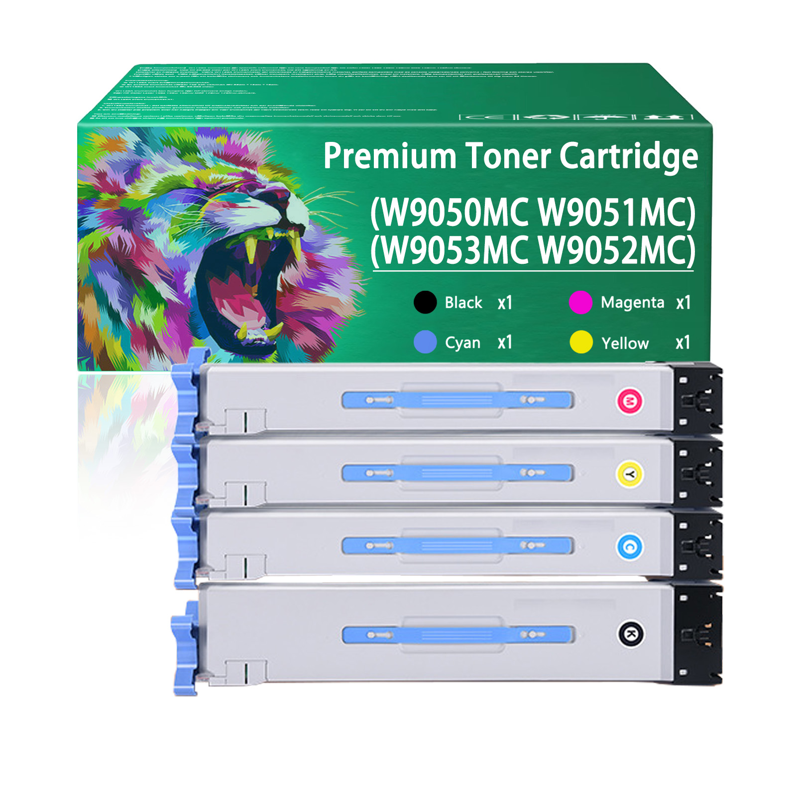 For HP W9050MC W9051MC W9053MC W9052MC Toner Cartridge Work for HP Color LaserJet Managed MFP E87640z E87650z E87660z Printers