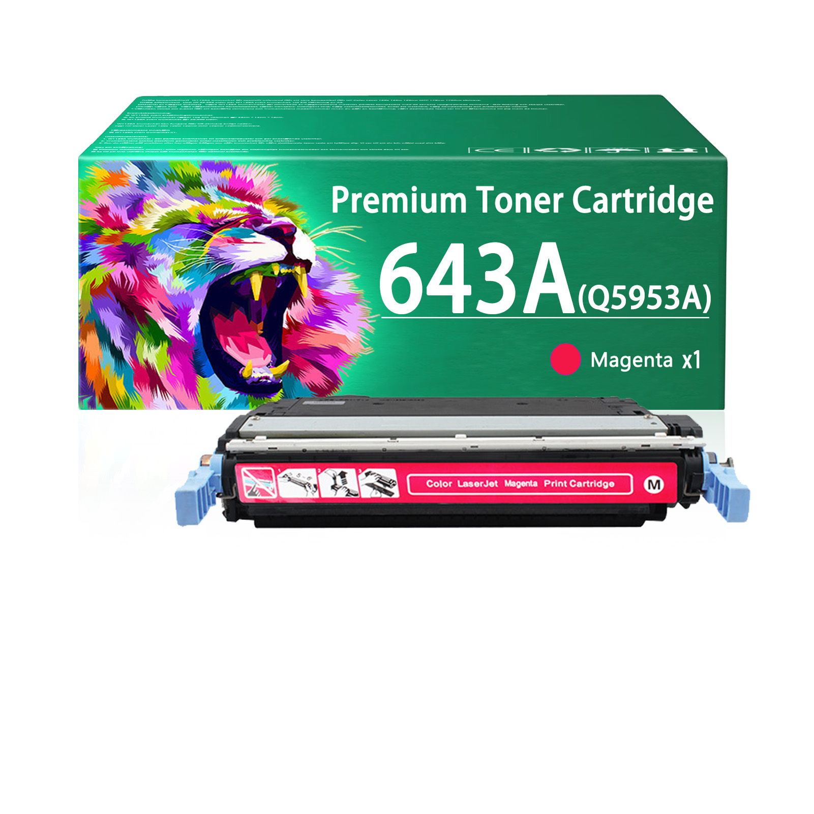 For HP 643A Q5950A Q5951A Q5953A Q5952A Toner Cartridge Work for HP Color LaserJet 4700 4700n 4700dn 4700dtn 4700ph Printers