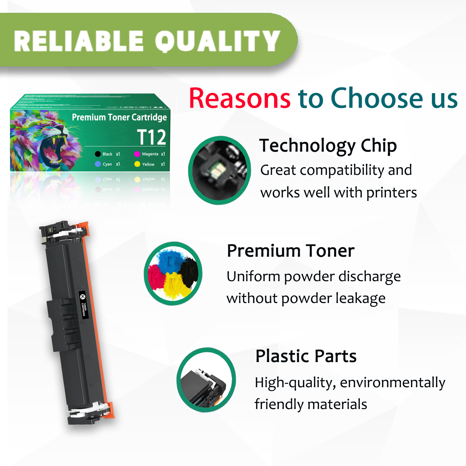 For Canon T12 5098C006 5097C006 5096C006 5095C006 Toner Cartridge Work for Canon imageCLASS X LBP1333C MF1333C i-SENSYS X C1333i C1333iF C1333P Printer