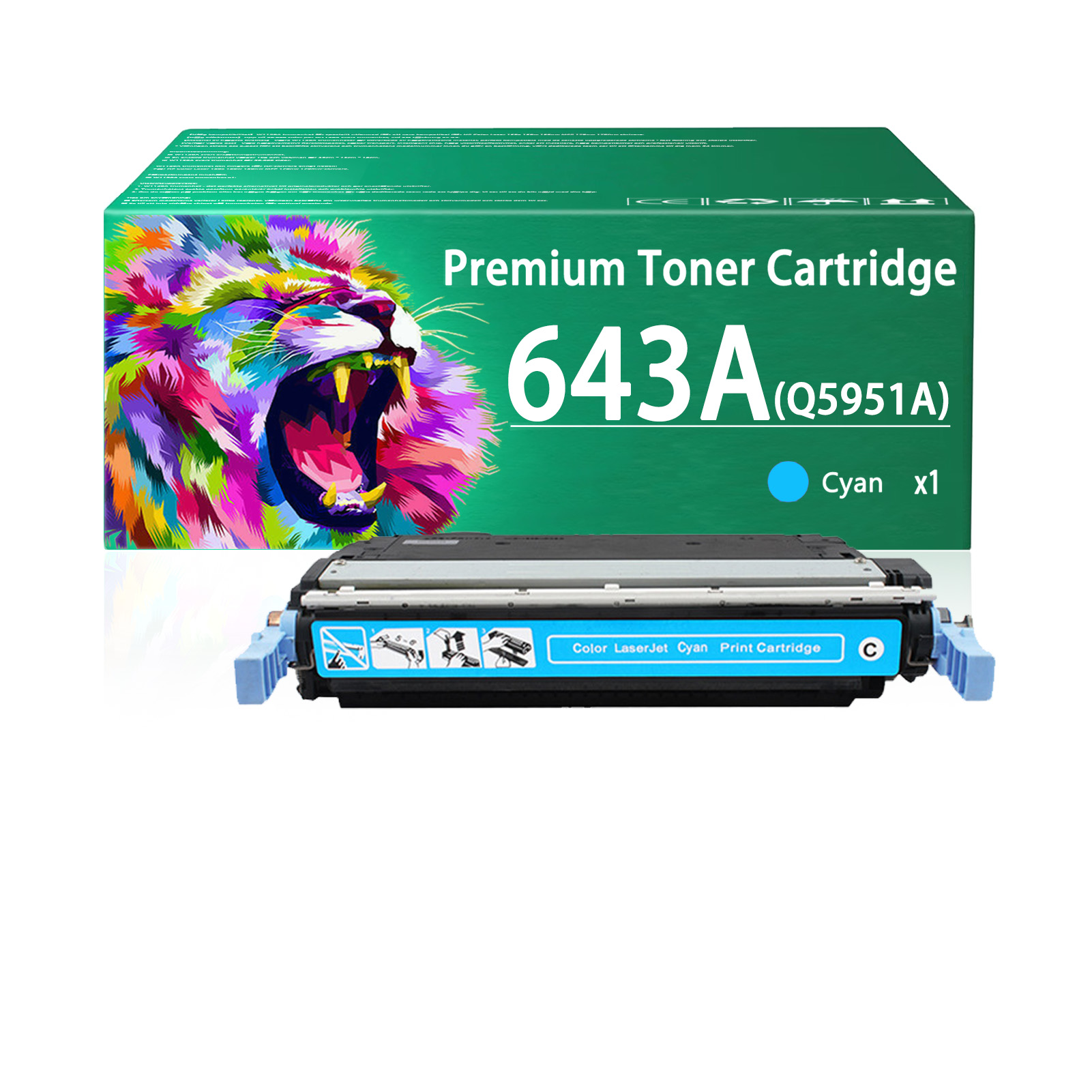 For HP 643A Q5950A Q5951A Q5953A Q5952A Toner Cartridge Work for HP Color LaserJet 4700 4700n 4700dn 4700dtn 4700ph Printers