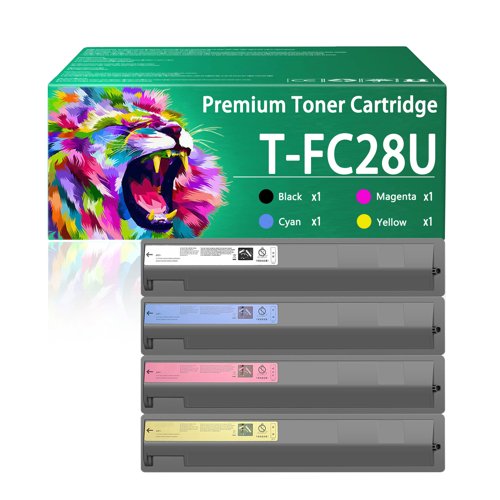 For Toshiba T-FC28 T-FC28-K T-FC28-C T-FC28-M T-FC28-Y Toner Cartridge Work For Toshiba E-Studio 2330C 2820C 3520C 4520C 2830C 3530C Printers