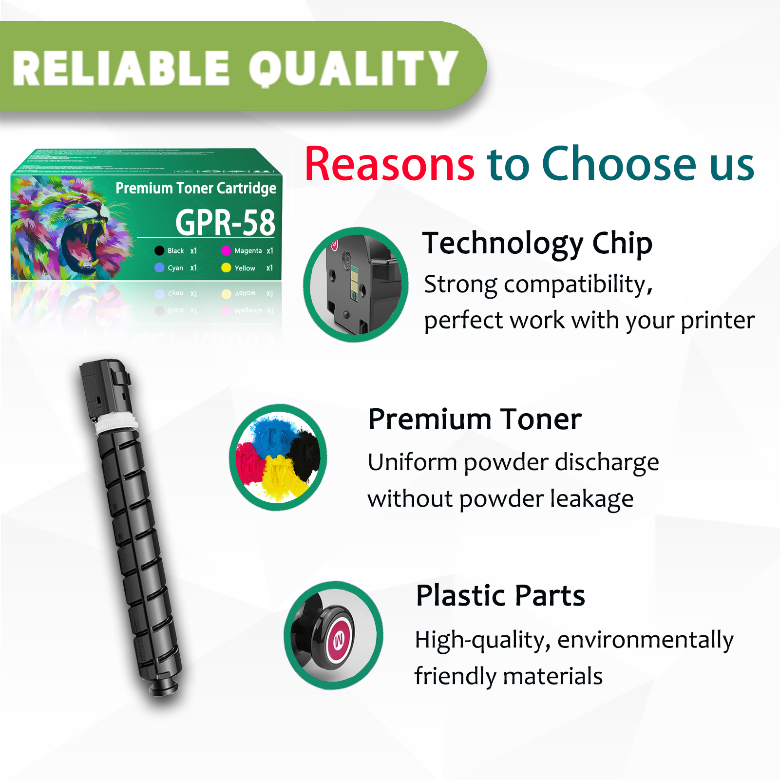 For Canon GPR58 GPR-58 Toner Cartridge Work for Canon imageRunner C256iF C356iF C257iF C357iF Printers