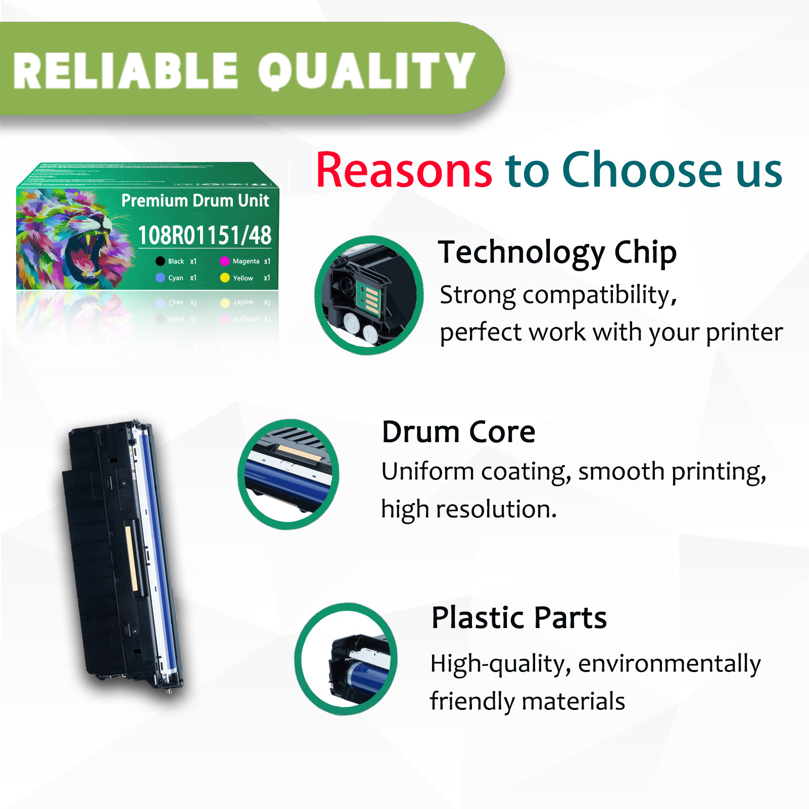 For Xerox 108R01151 108R01148 Imaging Unit Work For Xerox Phaser 7100N 7100DN Printers