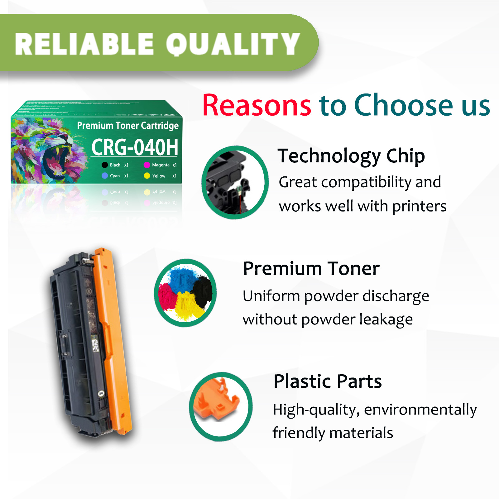 For Canon CRG040H 040H CRG-040H Toner Cartridge Work for Canon LBP712Cdn LBP710Cx LBP712Cx LBP712Ci Printers