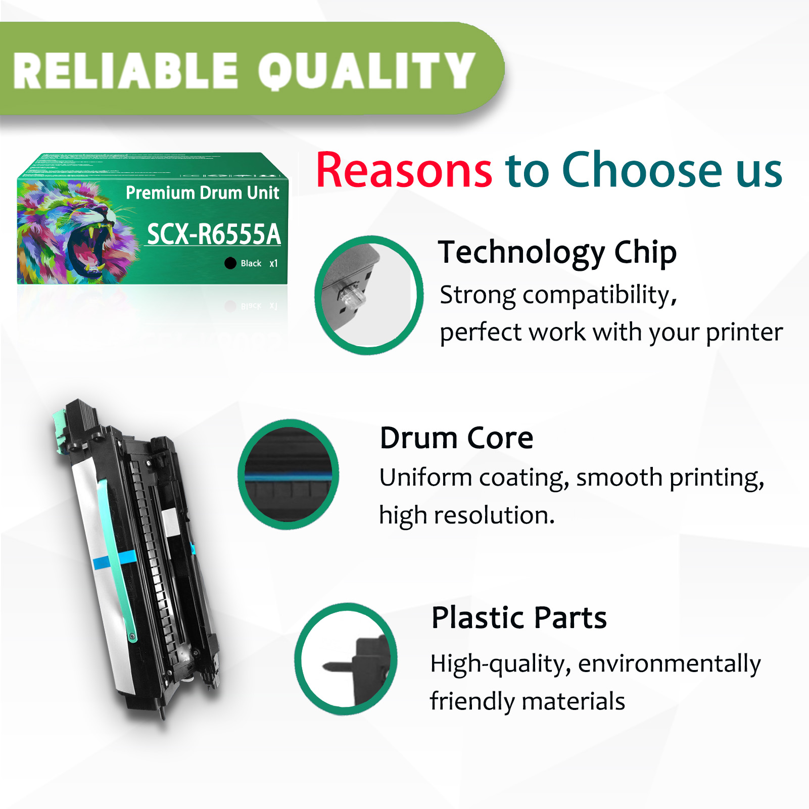 For Samsung SCX-R6555A Black Imaging Drum Unit Work for Samsung MultiXpress SCX-6545N SCX-6555N Printers