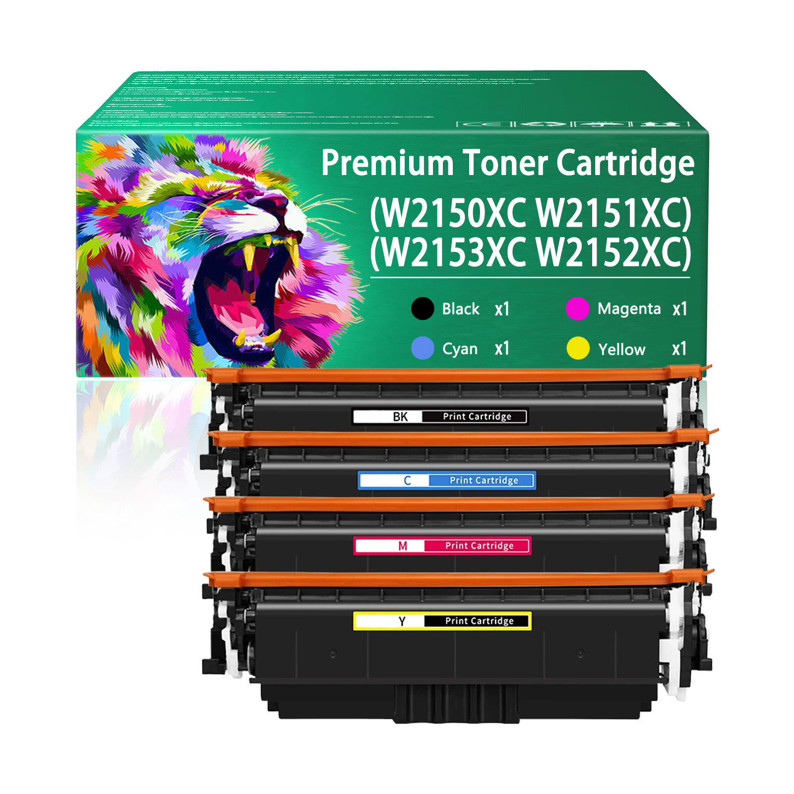 For HP W2150XC W2151XC W2153XC W2152XC Toner Cartridges Work for HP Color LaserJet Pro MFP 4301 4302 4303 Printers