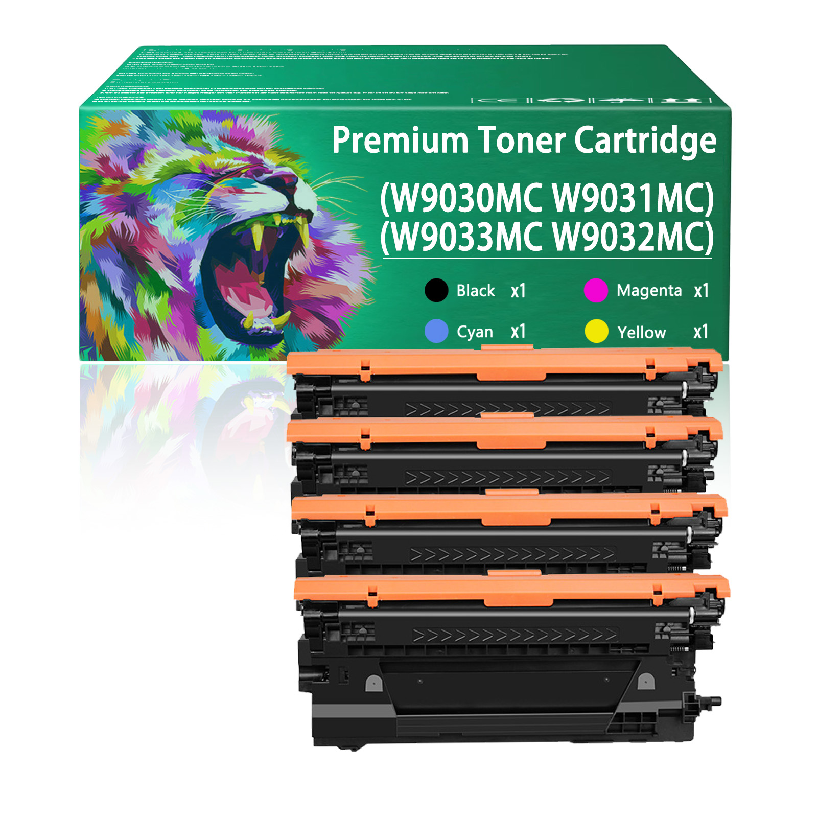 For HP W9030MC W9031MC W9033MC W9032MC Toner Cartridge Work for HP Color LaserJet Managed MFP E67550dh E67650dh E67560z E67660z Printers