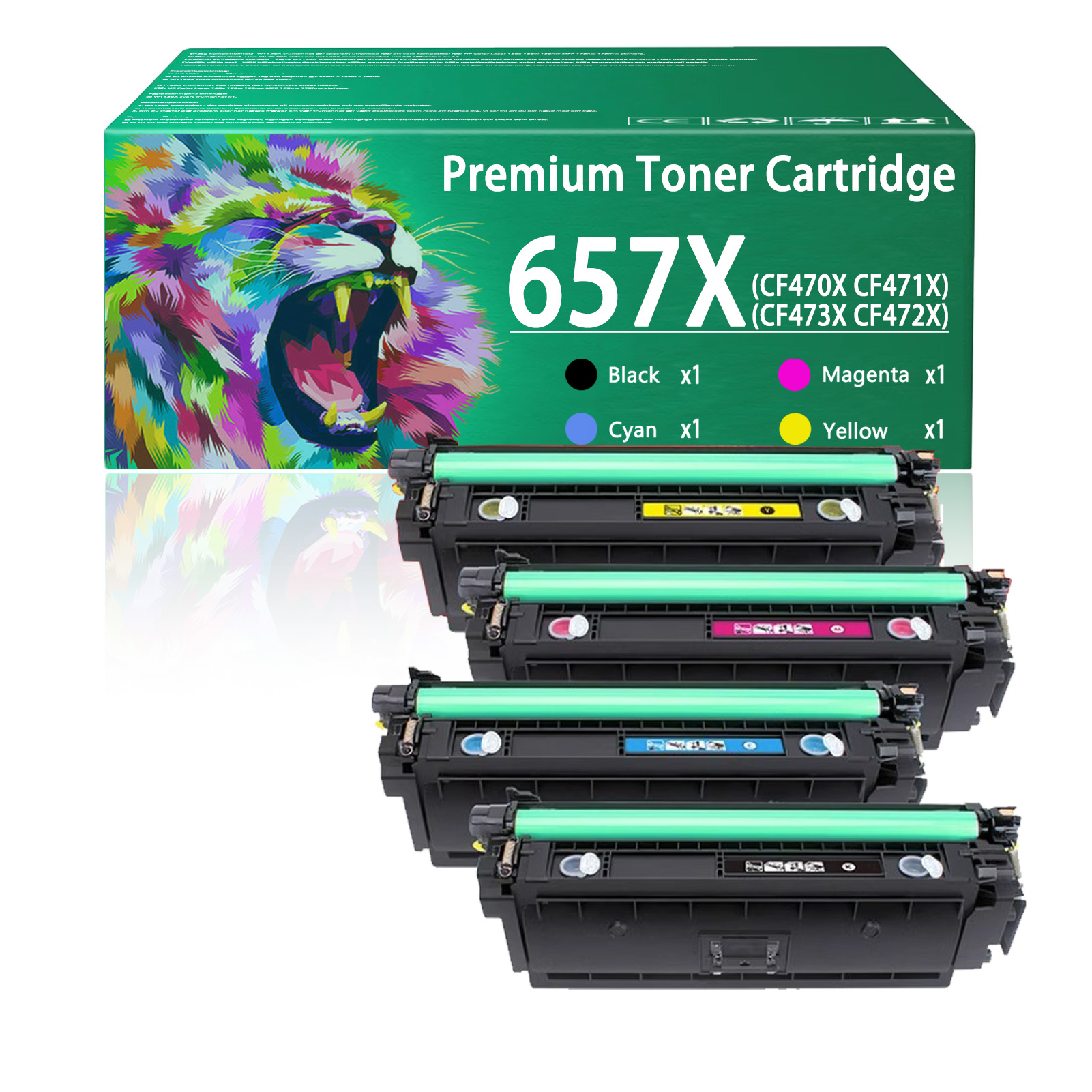 For HP 657X CF470X CF471X CF473X CF472X Toner Cartridge Work for HP Color LaserJet Enterprise MFP M681dh M681f M681 Printers