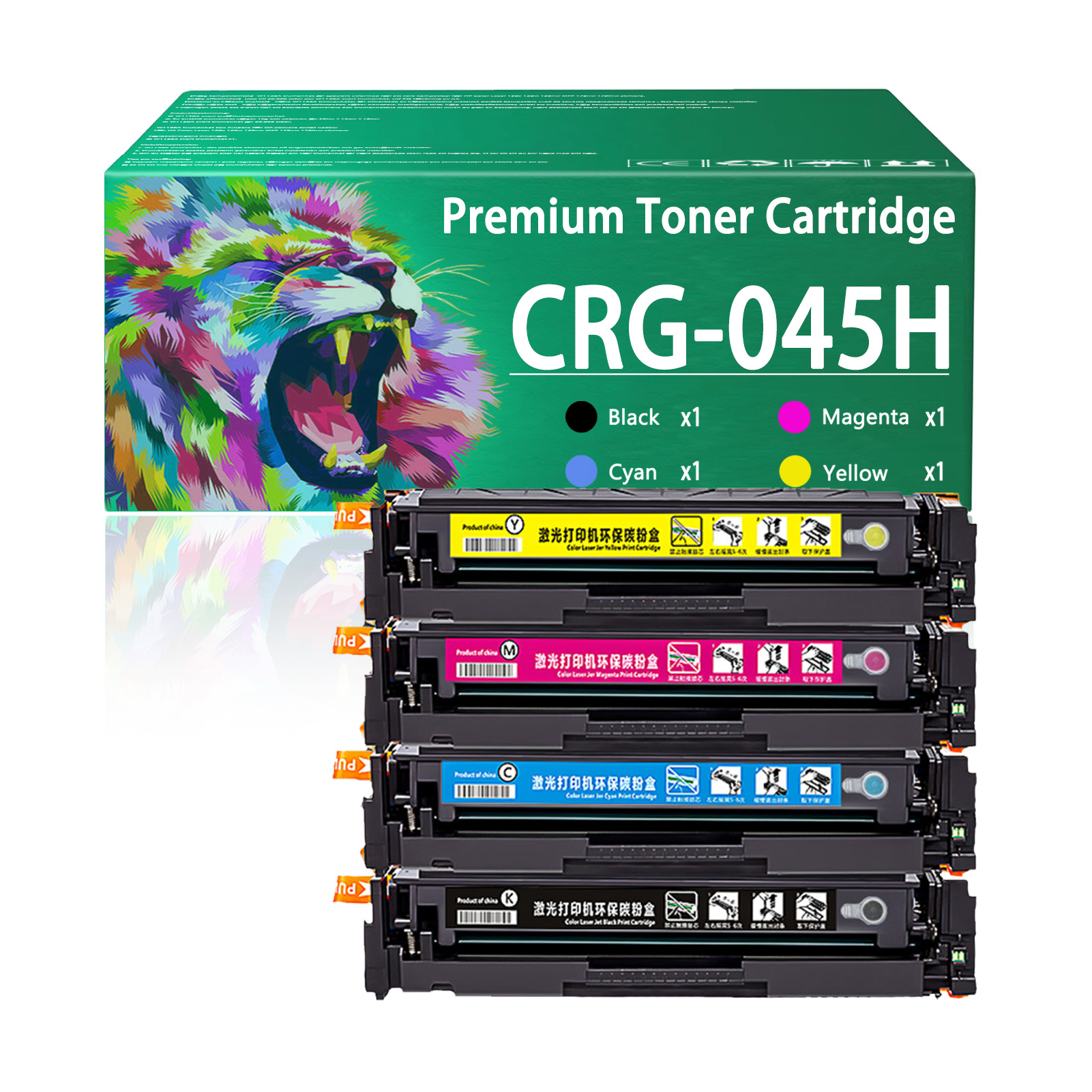 For Canon CRG045H 045H CRG-045H Toner Cartridge Work for Canon Color imageCLASS LBP612Cdw MF632Cdw MF634Cdw MF631Cn MF633Cdw MF635Cx LBP611Cn LBP613Cdw LBP610C Printers