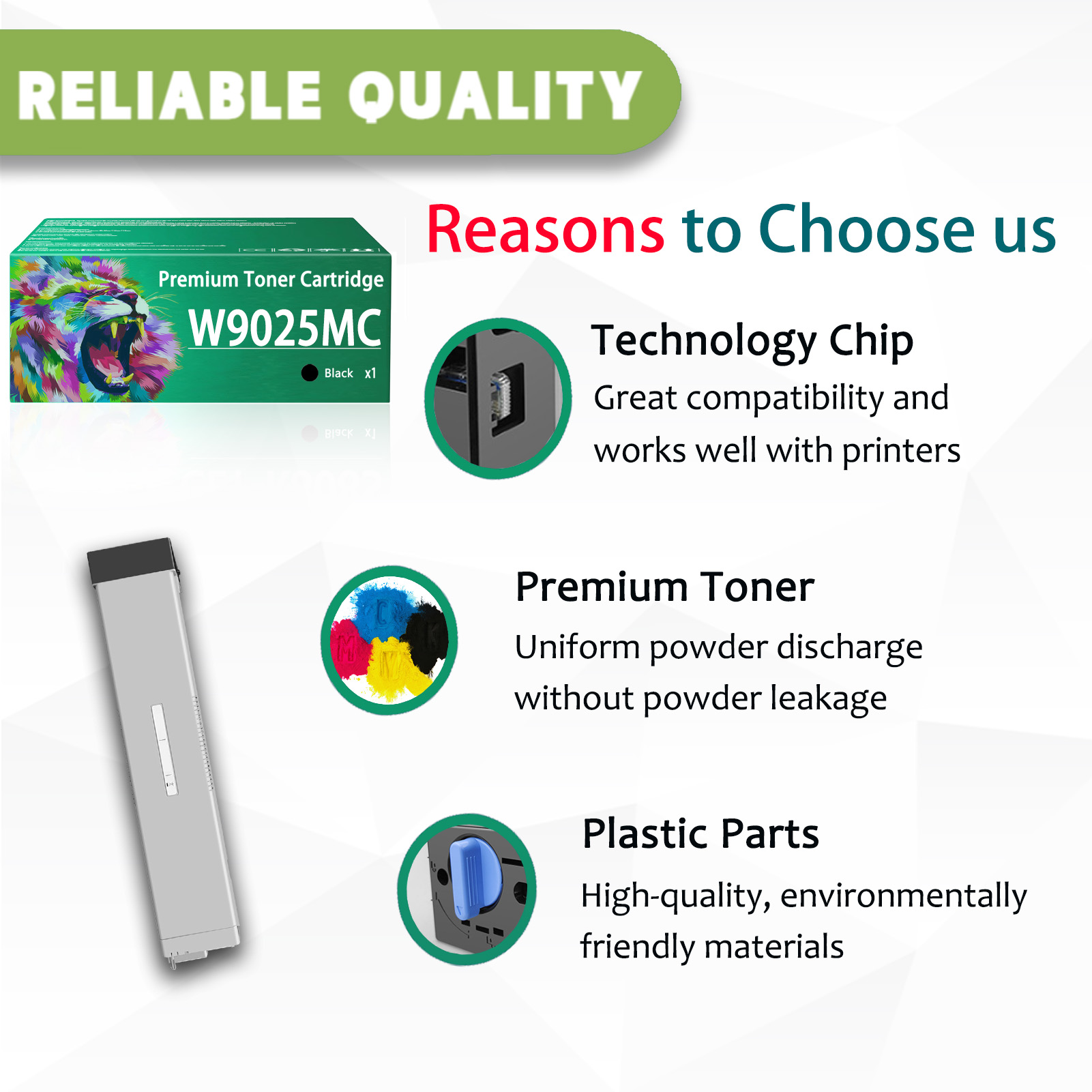 For HP W9025MC Toner Cartridges Work For HP LaserJet Managed MFP E72425dn E72425dv E72425a E72430dn Printers