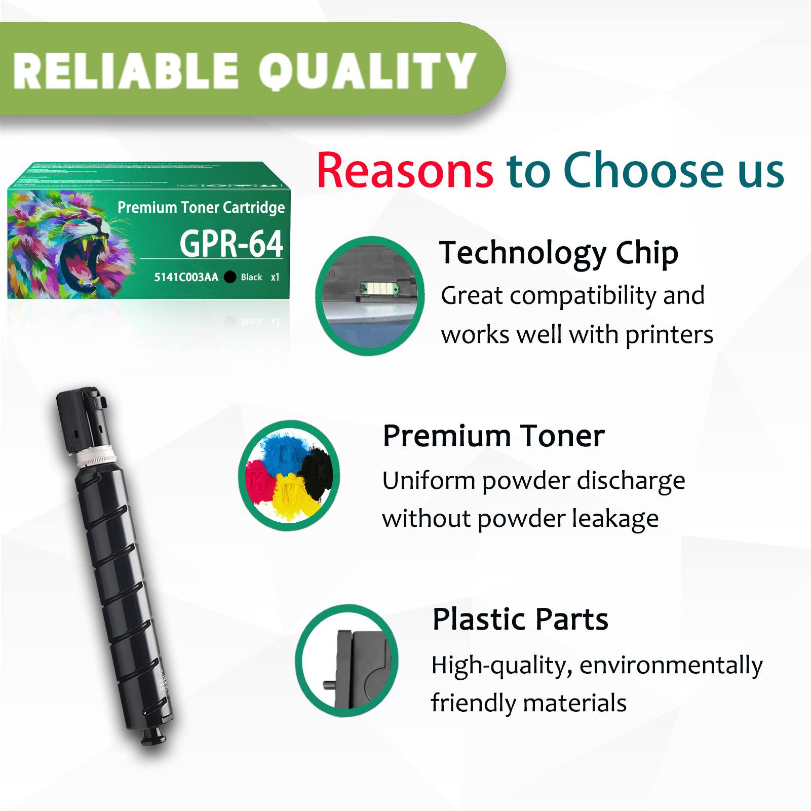 For Canon GPR64 GPR-64 5141C003AA Toner Cartridges Work For Canon ImageRunner 4825 4835 4845 4825i 4835i 4845i Printers