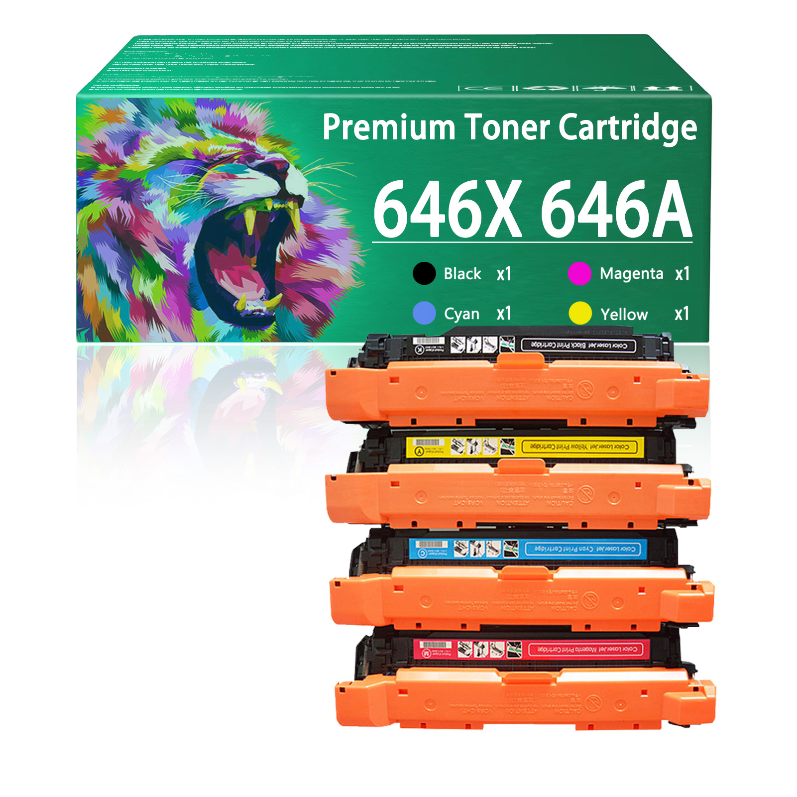 For HP 646X CE264X 646A CF031A CF033A CF032A Toner Cartridge Work for HP Color LaserJet Enterprise MFP CM4540 CM4540f CM4540fskm Printers
