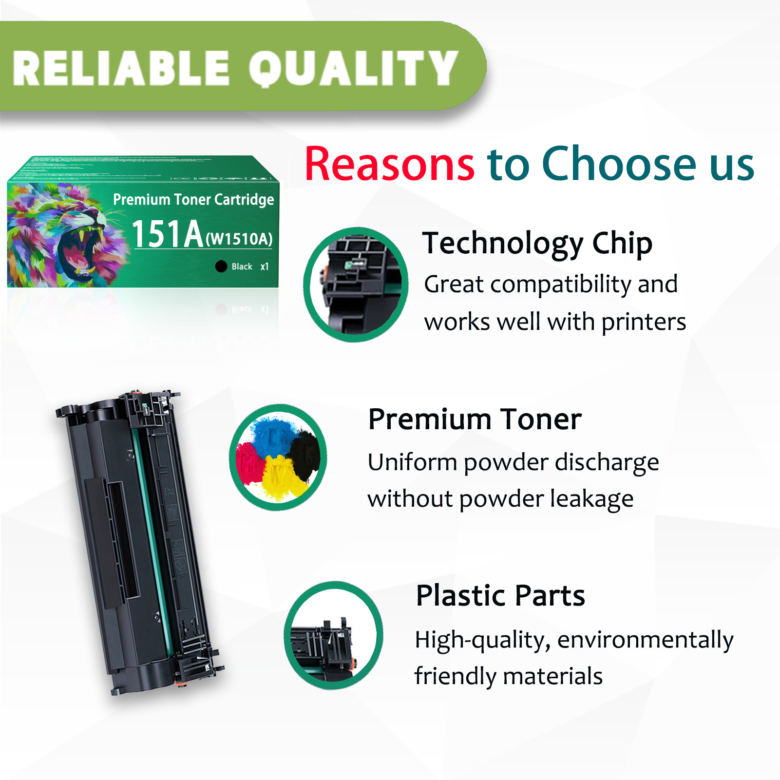 For HP 151A W1510A Toner Cartridges Work For HP LaserJet Pro 4003w 4003dw 4103fdn 4103fdw Printers