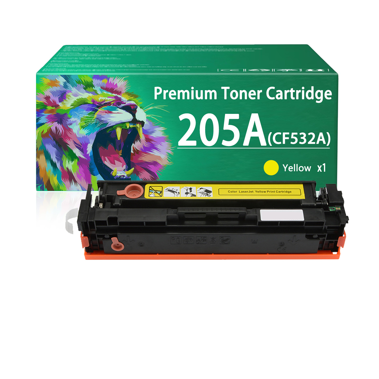 For HP 205A CF530A CF531A CF533A CF532A Toner Cartridge Work for HP Color LaserJet Pro M154a M154nw MFP M180 M180n M180nw M181fw Printers