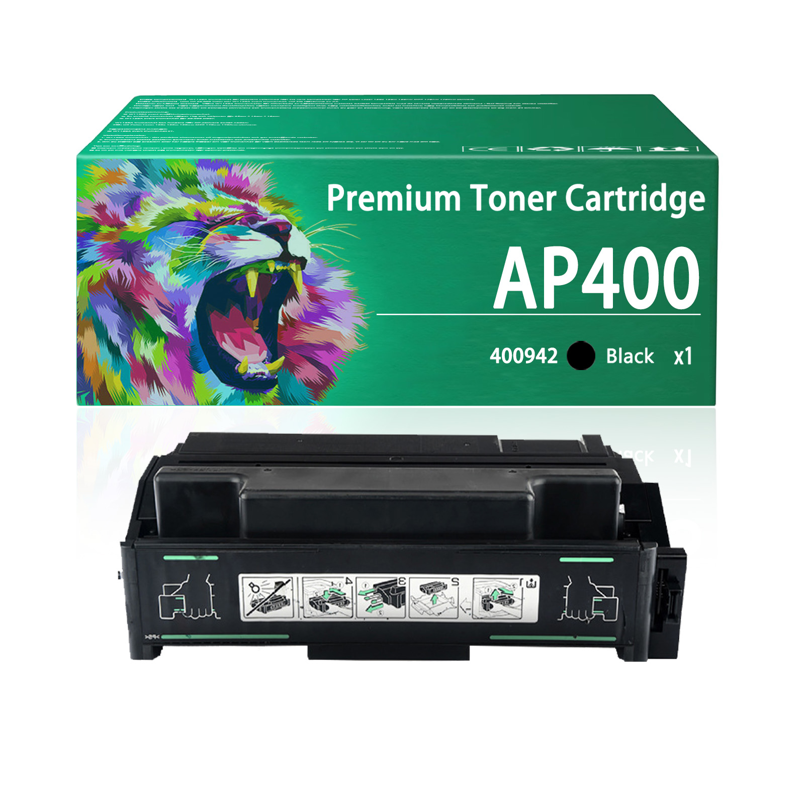 For Ricoh 400942 Type 120 Toner Cartridges Work Ricoh Aficio AP400 AP400N AP410 AP410N Printers