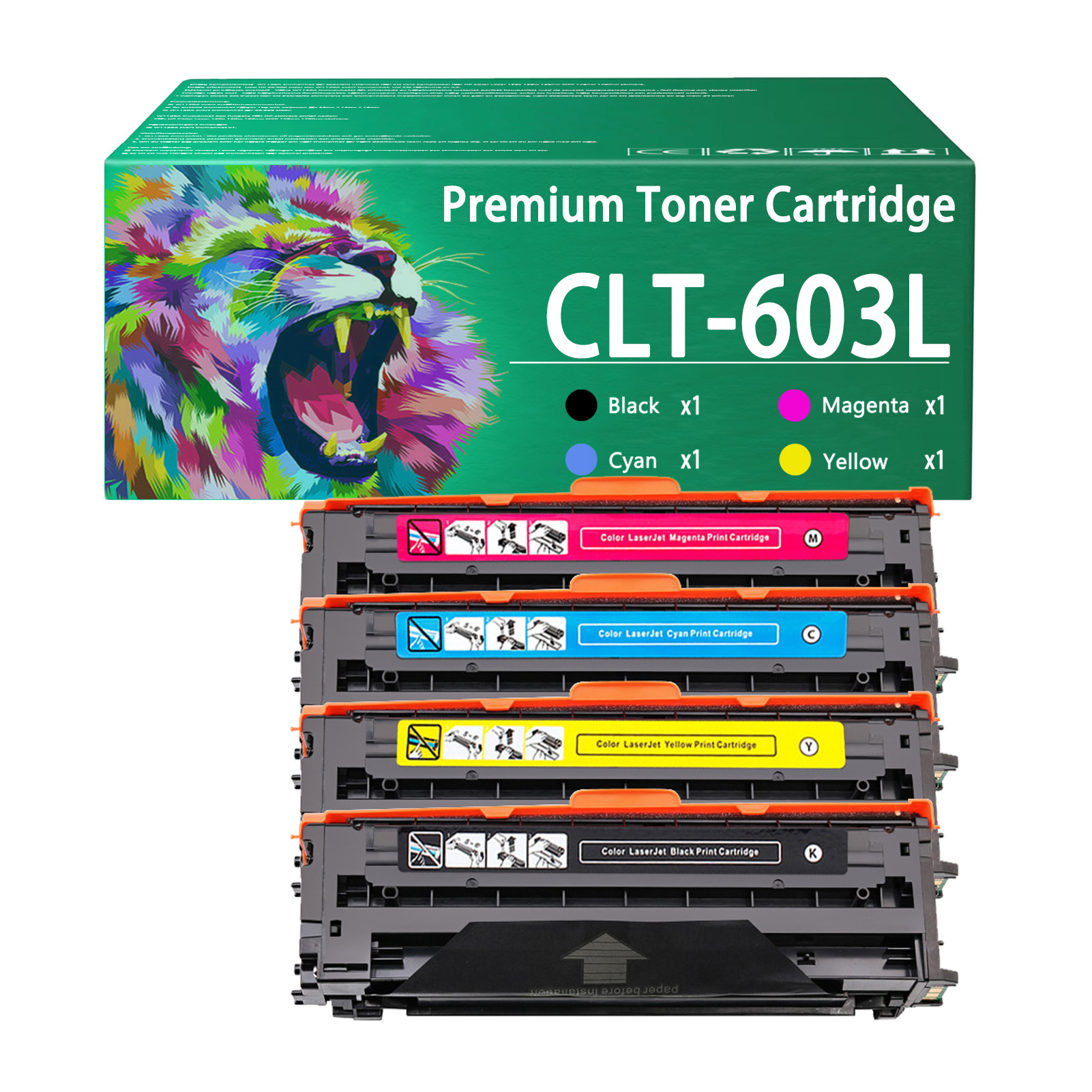 For Samsung CLT-603L CLT-K603L CLT-C603L CLT-M603L CLT-Y603L Toner Cartridge Work For Samsung ProXpress C4010ND C4060FX C4062FX Printers