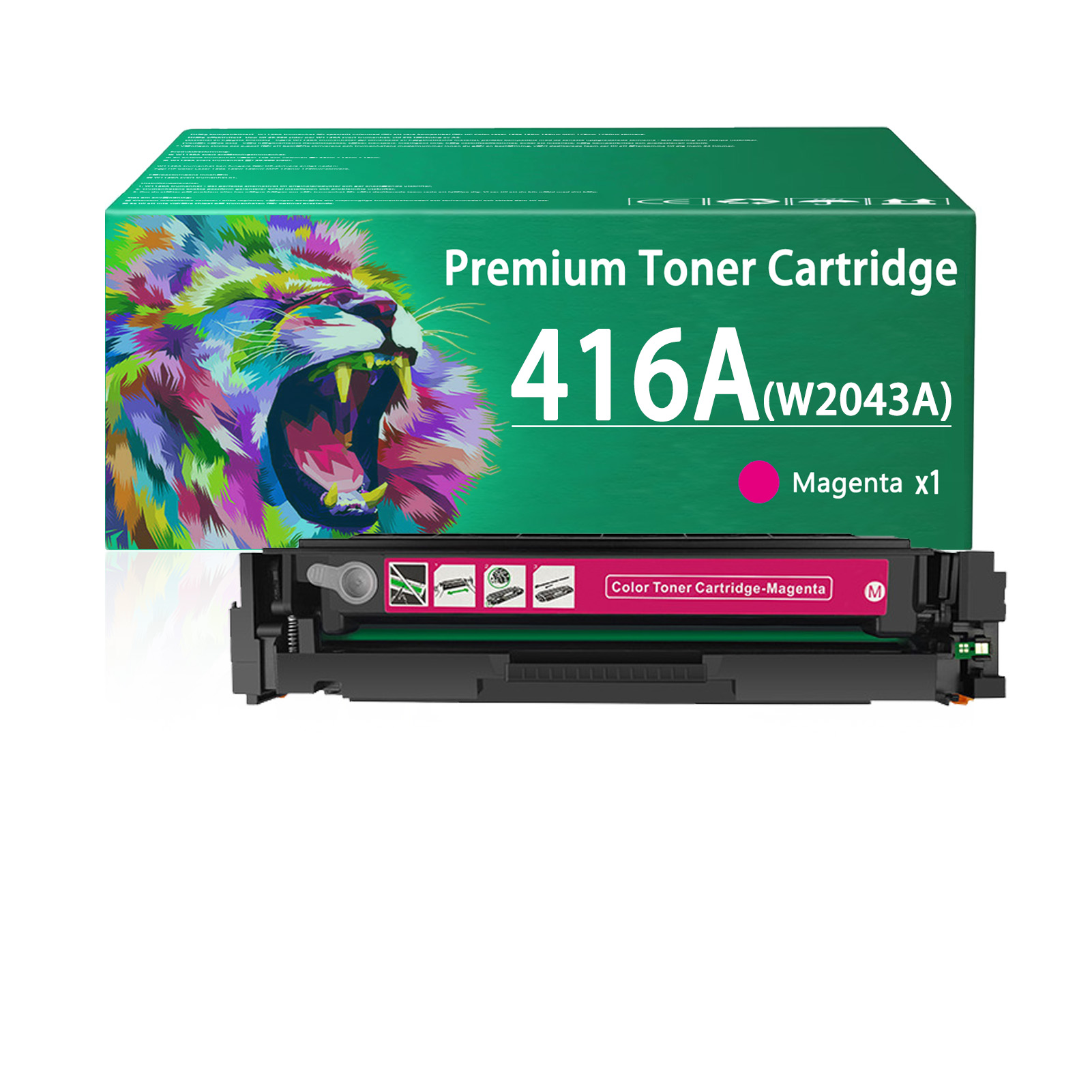 For HP 416A W2040A W2041A W2042A W2043A Toner Cartridge Work for HP LaserJet Pro M454dn M454dw MFP M479dw M479fdn M479fdw M479fnw Printer