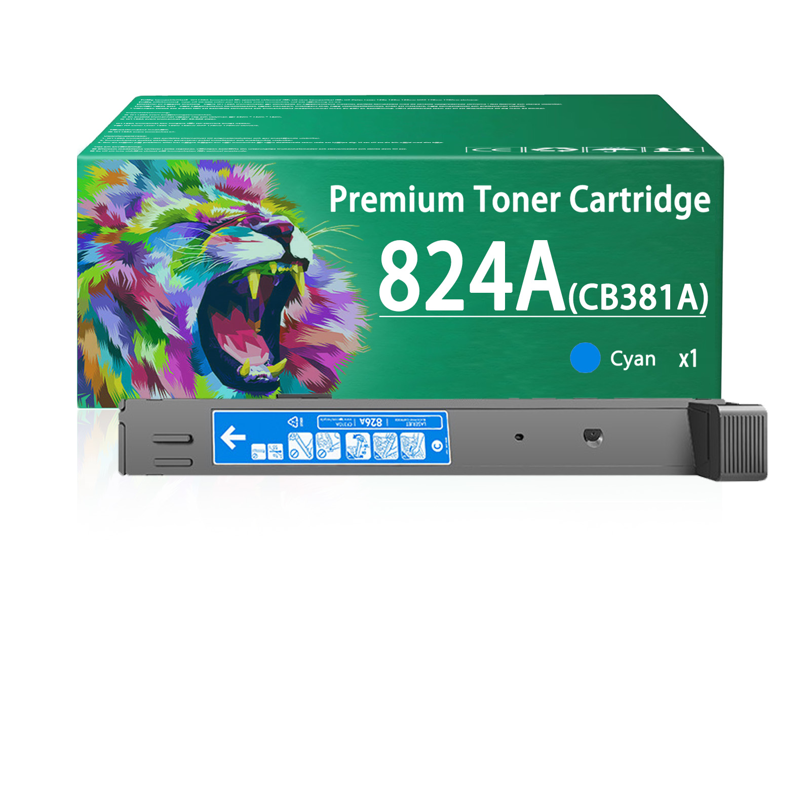 For HP 823A 824A CB380A CB381A CB383A CB382A Toner Cartridge Work for HP Color LaserJet CP6015de CP6015dn CP6015n CP6015x CP6015xh MFP CM6030 CM6030f CM6040f Printers
