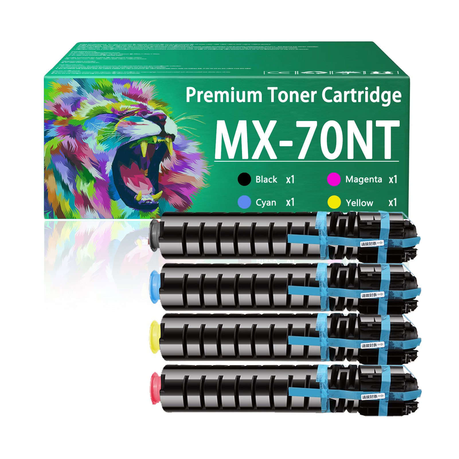 For Sharp MX-70NT MX-70NTBA MX-70NTCA MX-70NTMA MX-70NTYA Toner Cartridge Work For Sharp MX-5500N MX-6200N MX-7000N MX-5501N MX-6201N MX-7001N Printers