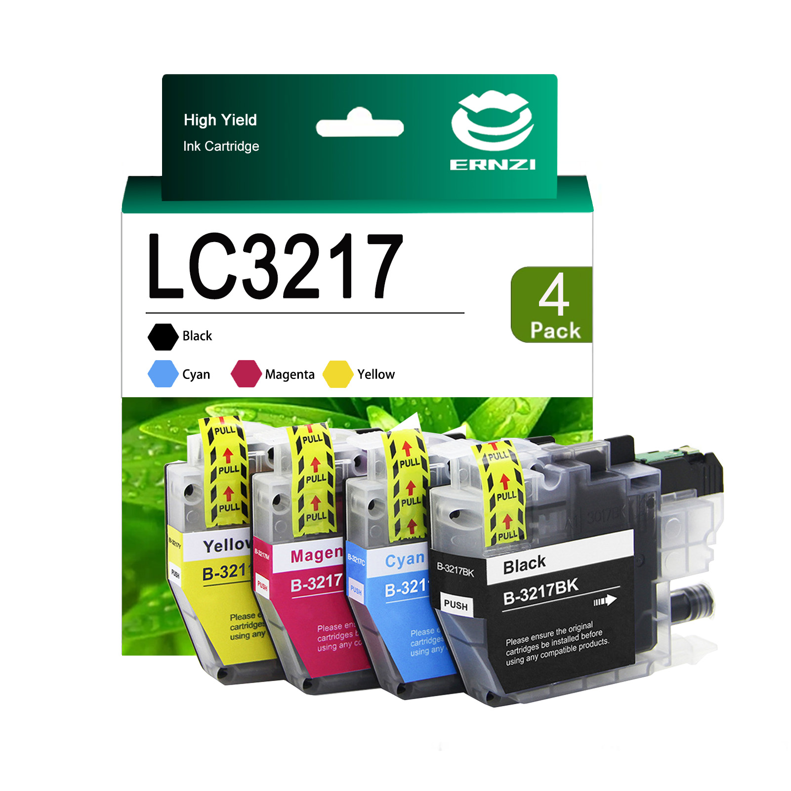 For Brother 3217 LC3217 LC-3217 Ink Cartridges Work for Brother MFC-J5330DW MFC-J5335DW MFC-J5730DW MFC-J5930DW Printers