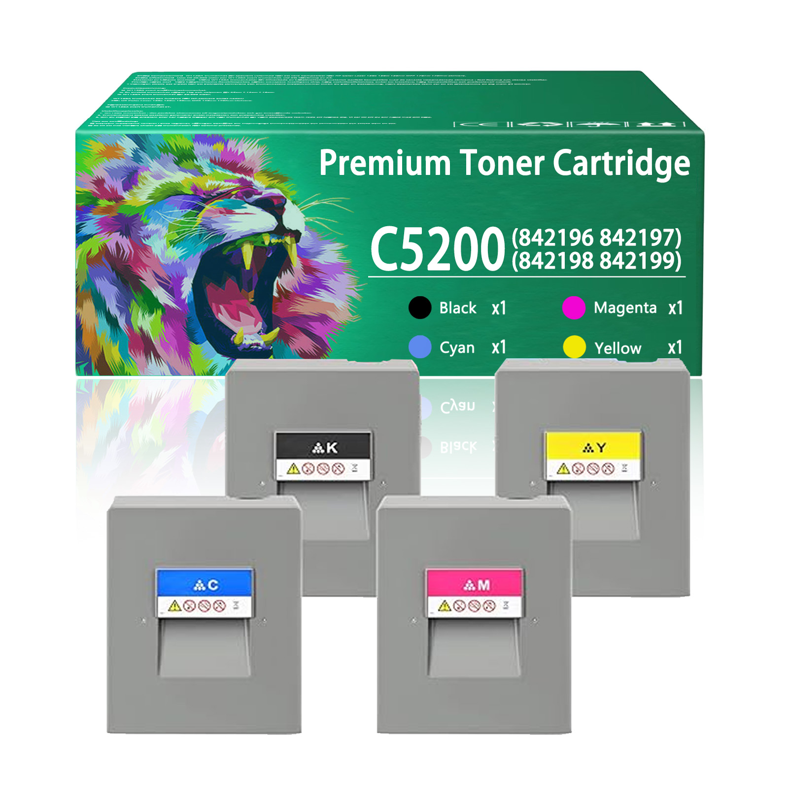 For Ricoh C5200 828422 828425 828424 828423 Toner Cartridge Work For Ricoh Pro C5200 C5200S C5210S Printers