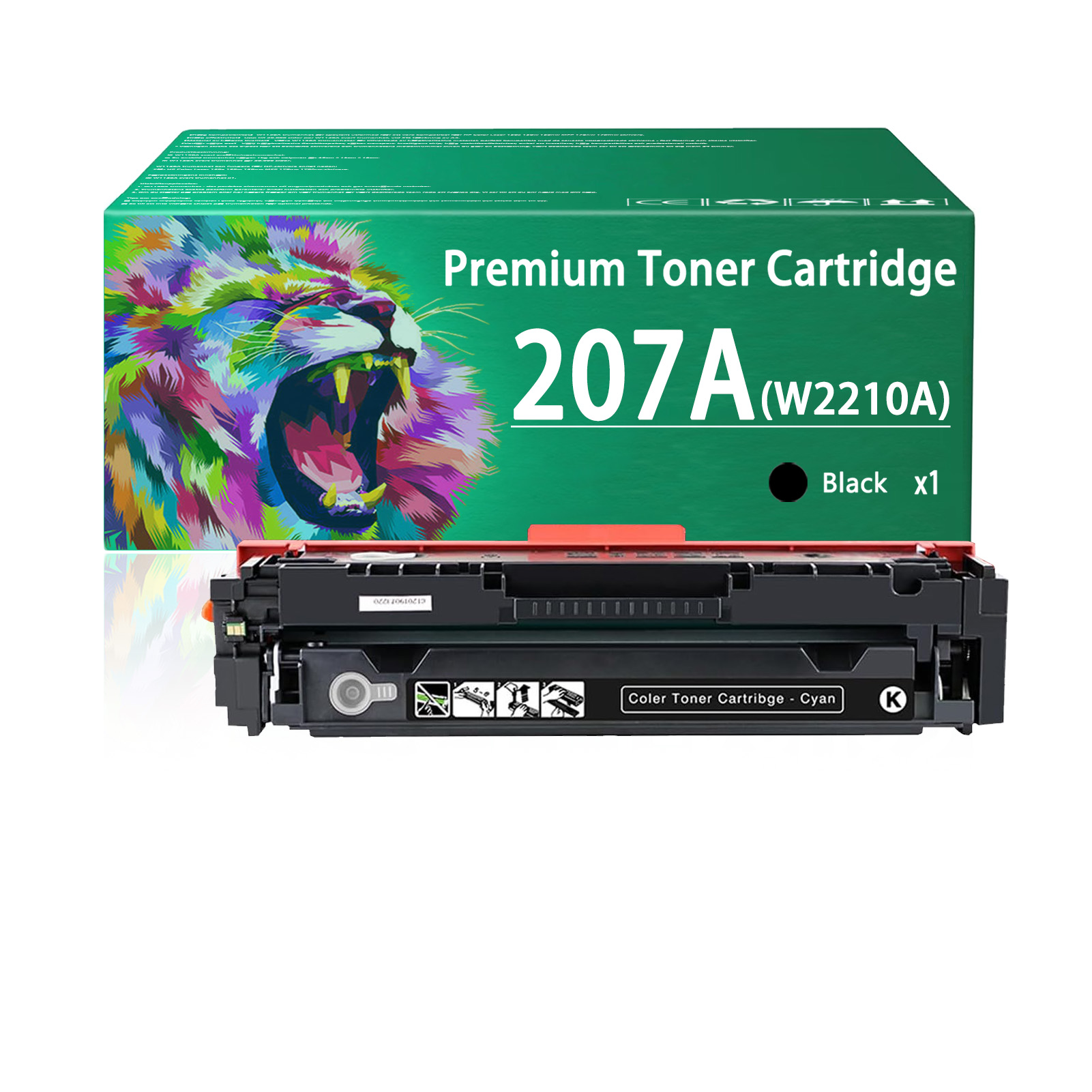For HP 207A W2210A W2211A W2212A W2213A Toner Cartridge Work for HP Color LaserJet Pro M255dw M255nw Printers