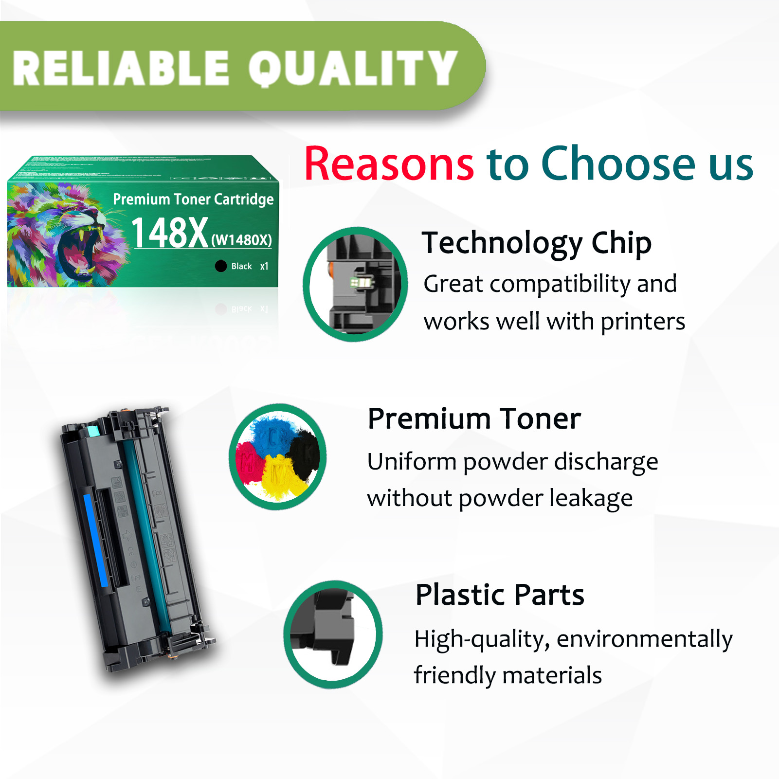 For HP 148X W1480X Toner Cartridges Work For HP LaserJet Pro 4001dw 4001dn 4001n MFP 4101fdw 4101fdn Printers